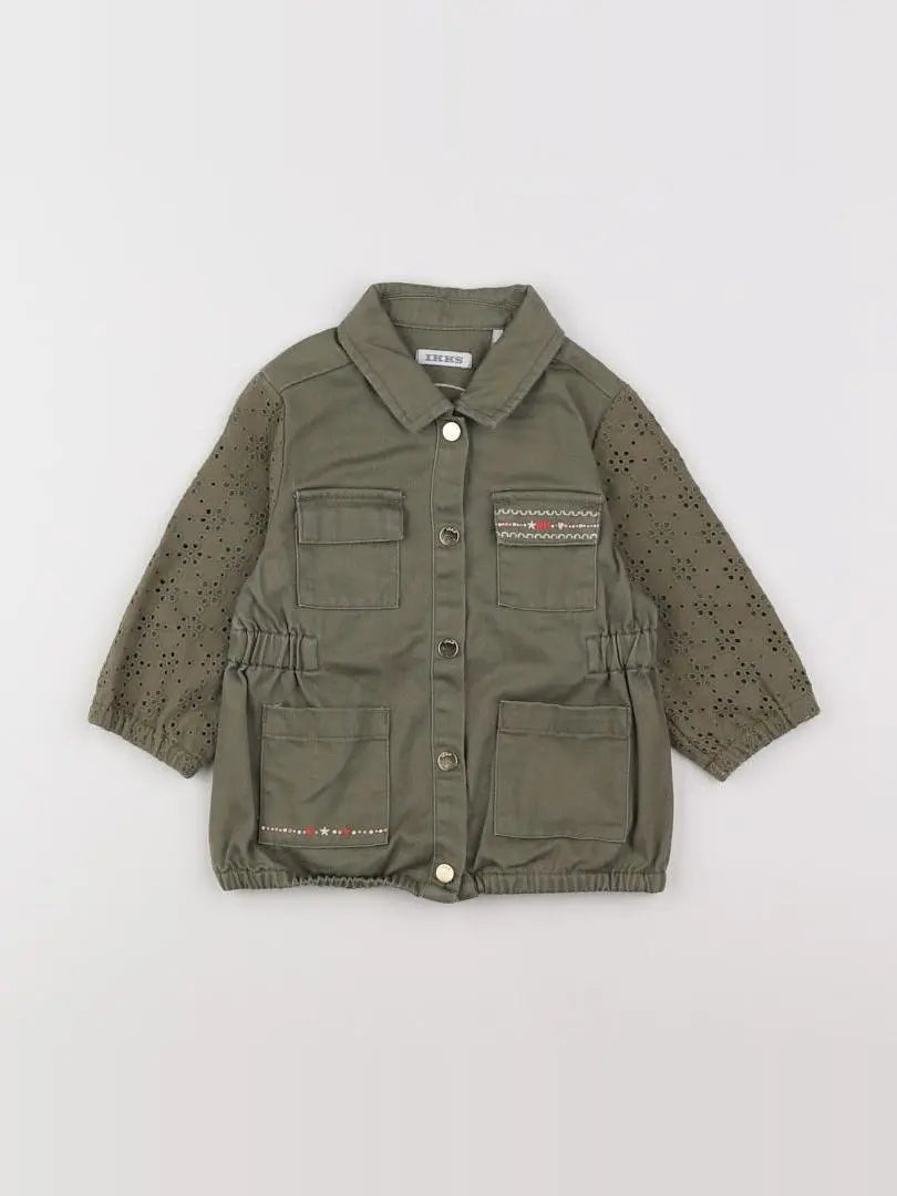 IKKS - veste imprimé au dos vert - 12 mois