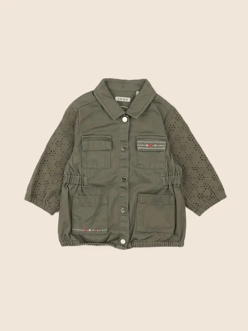 IKKS - veste imprimé au dos vert - 12 mois