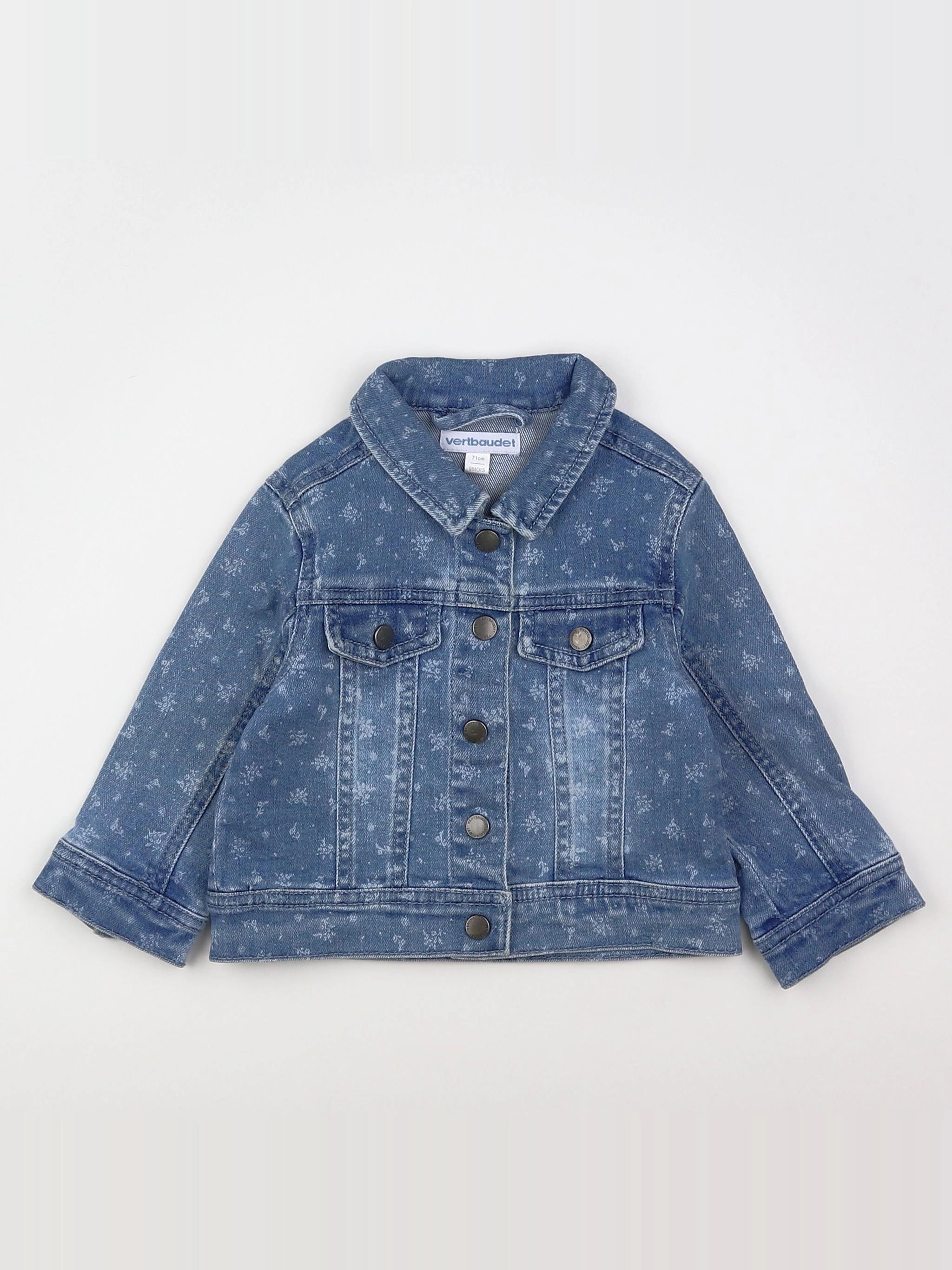 Vertbaudet - veste bleu - 9 mois