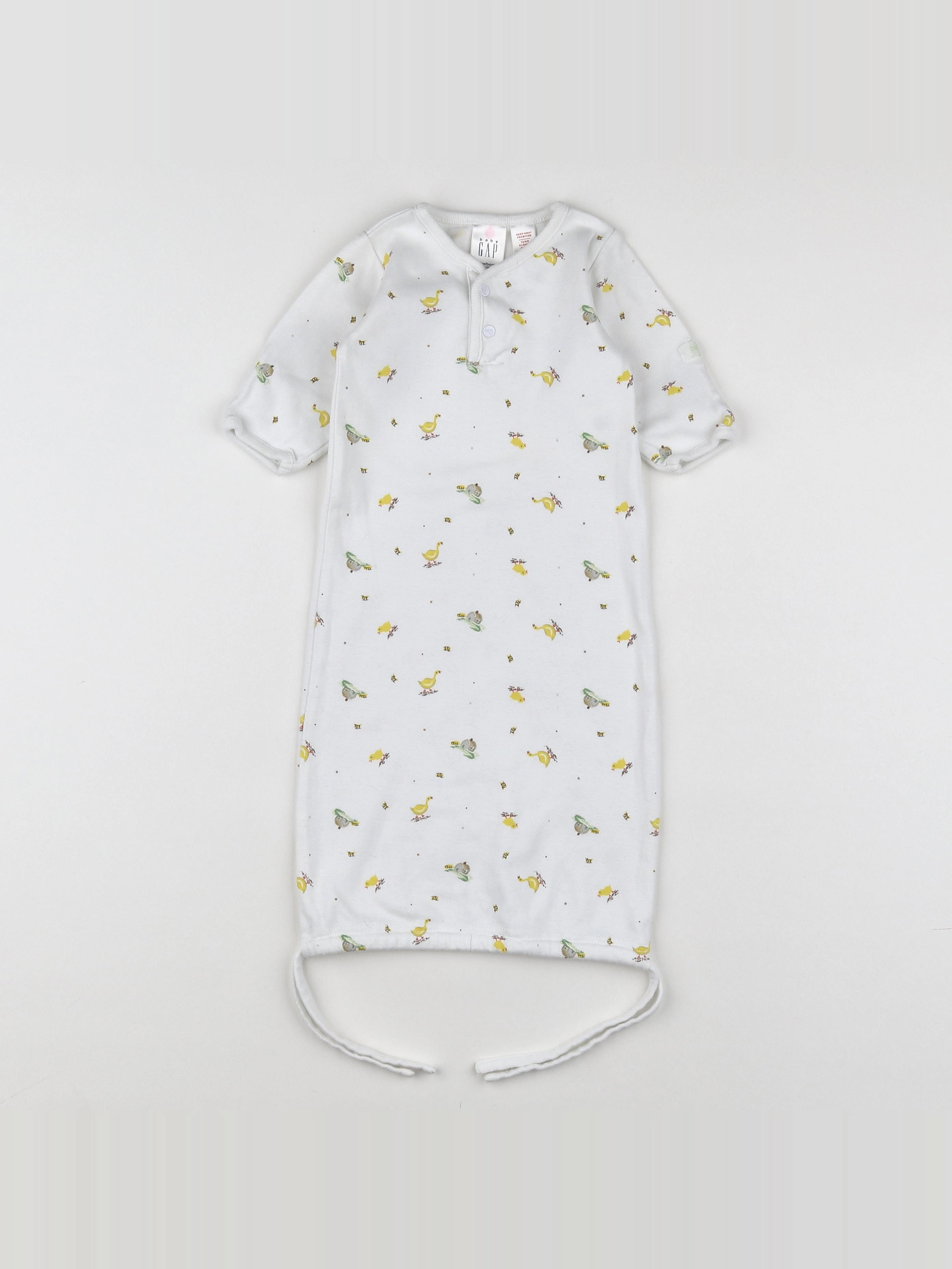GAP - pyjama coton blanc - 0 mois