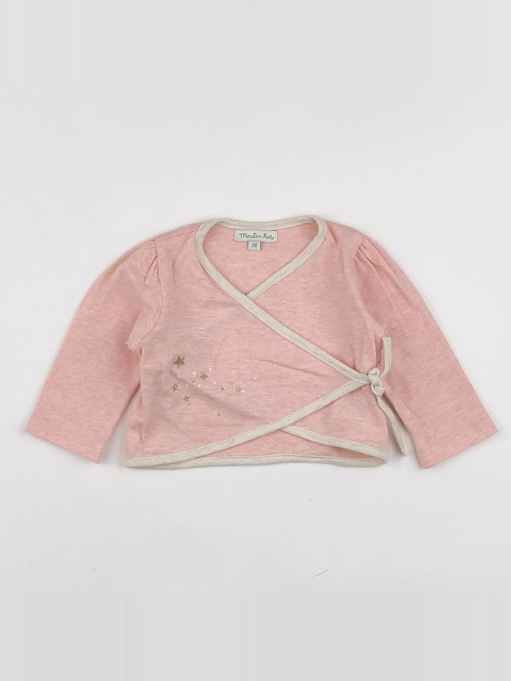 Moulin Roty - tee-shirt rose - 3 mois