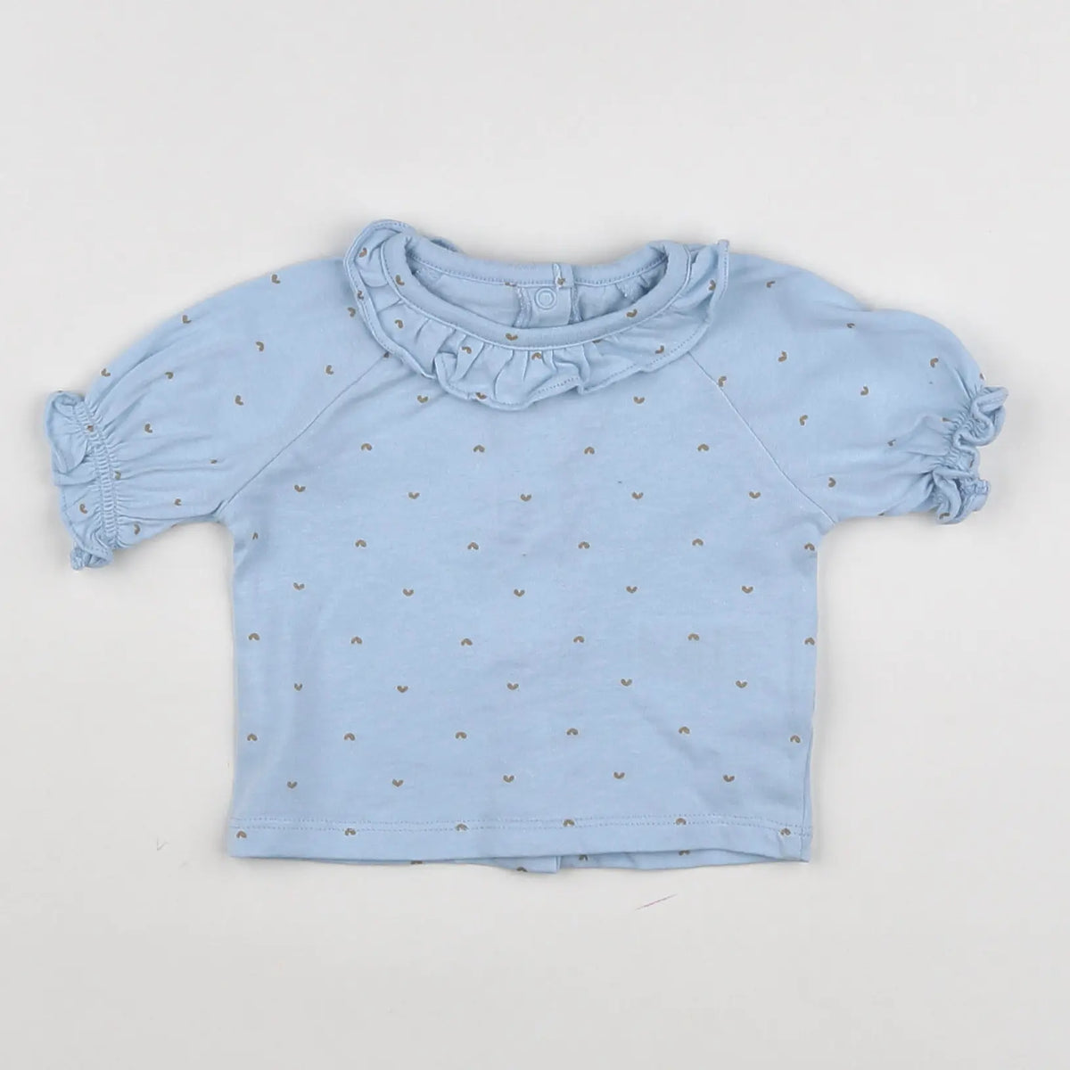 Vertbaudet - tee-shirt bleu - 3 mois