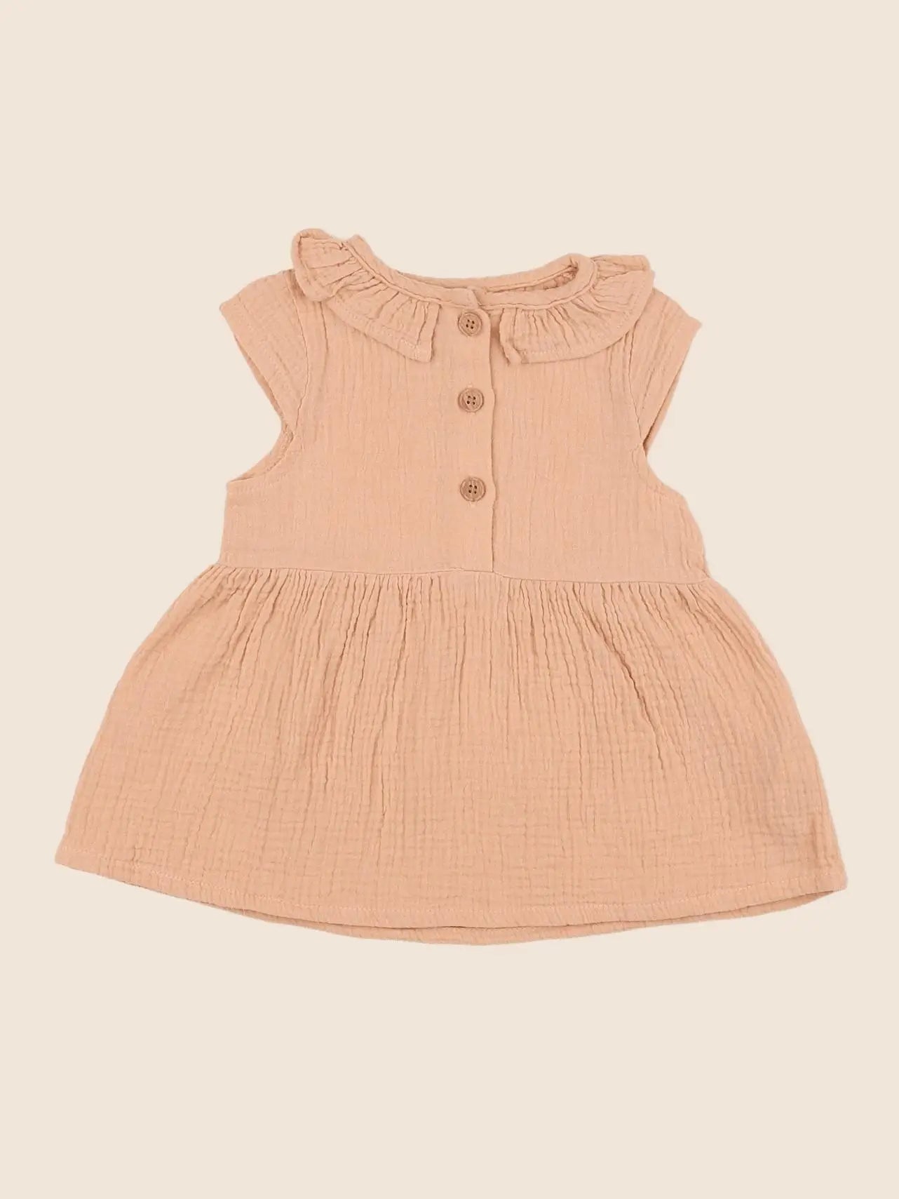 Vertbaudet - robe orange - 9 mois