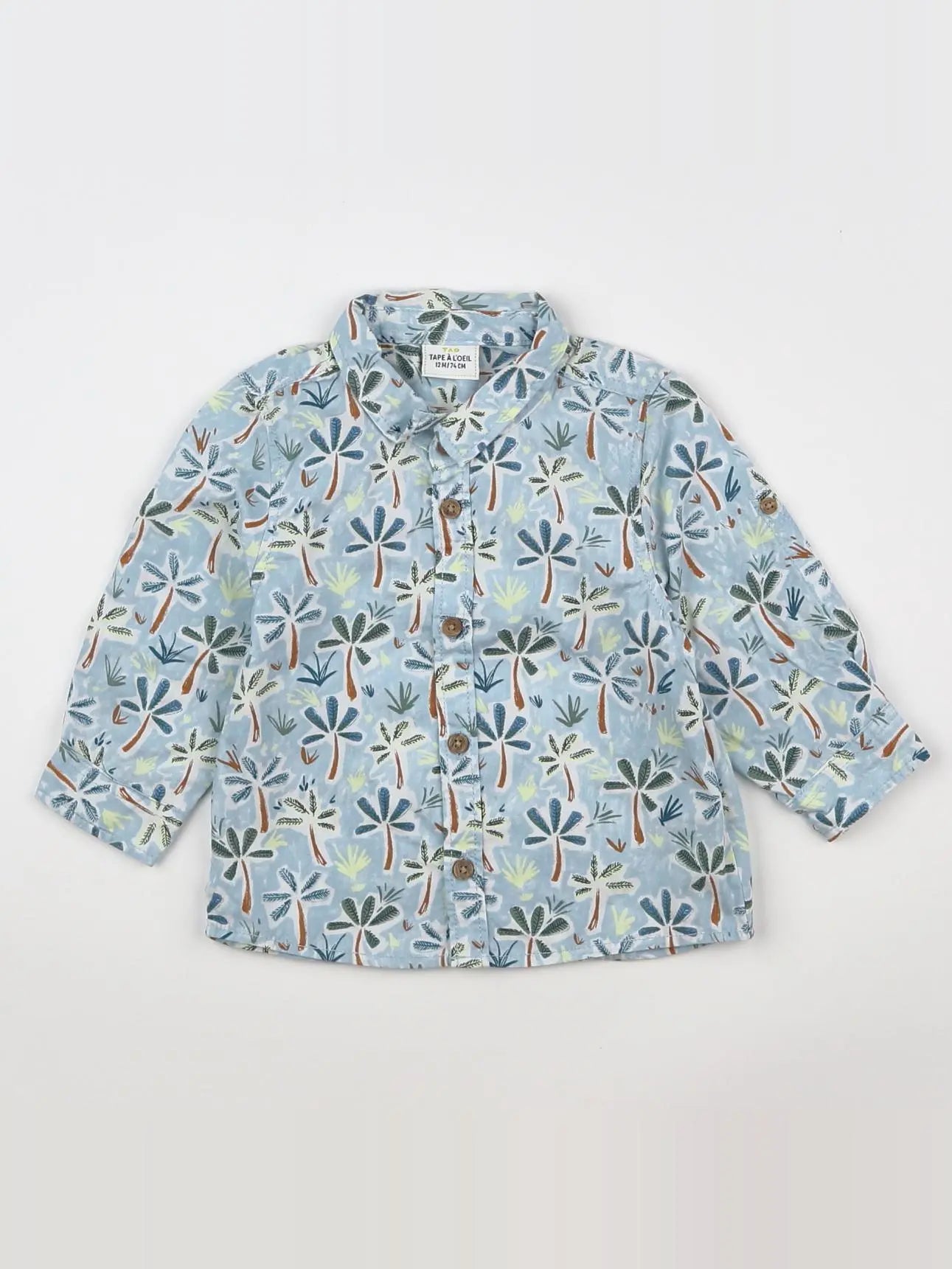 Tape à l'oeil - chemise multicolore - 12 mois