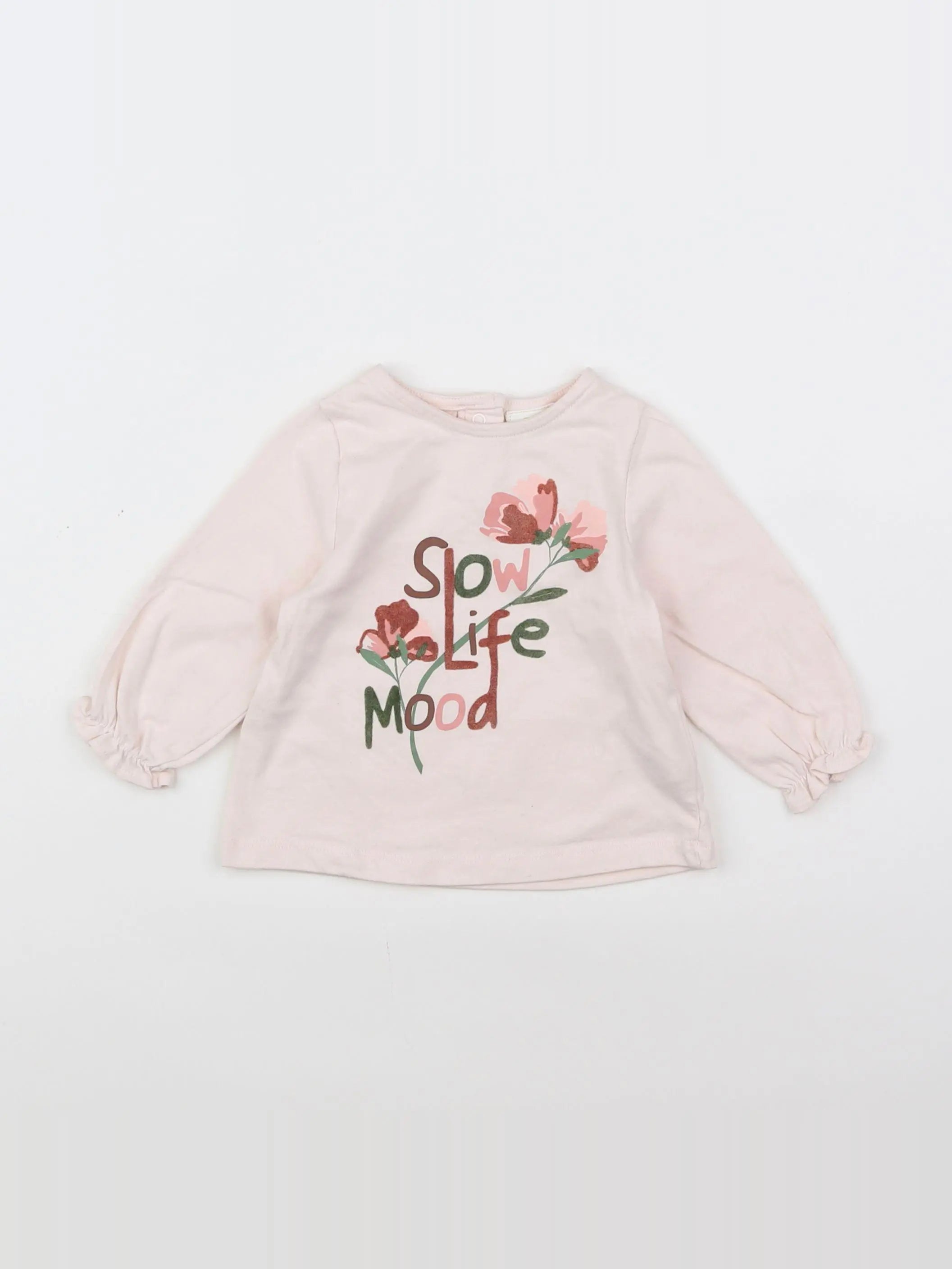 Tape à l'oeil - tee-shirt rose - 6 mois