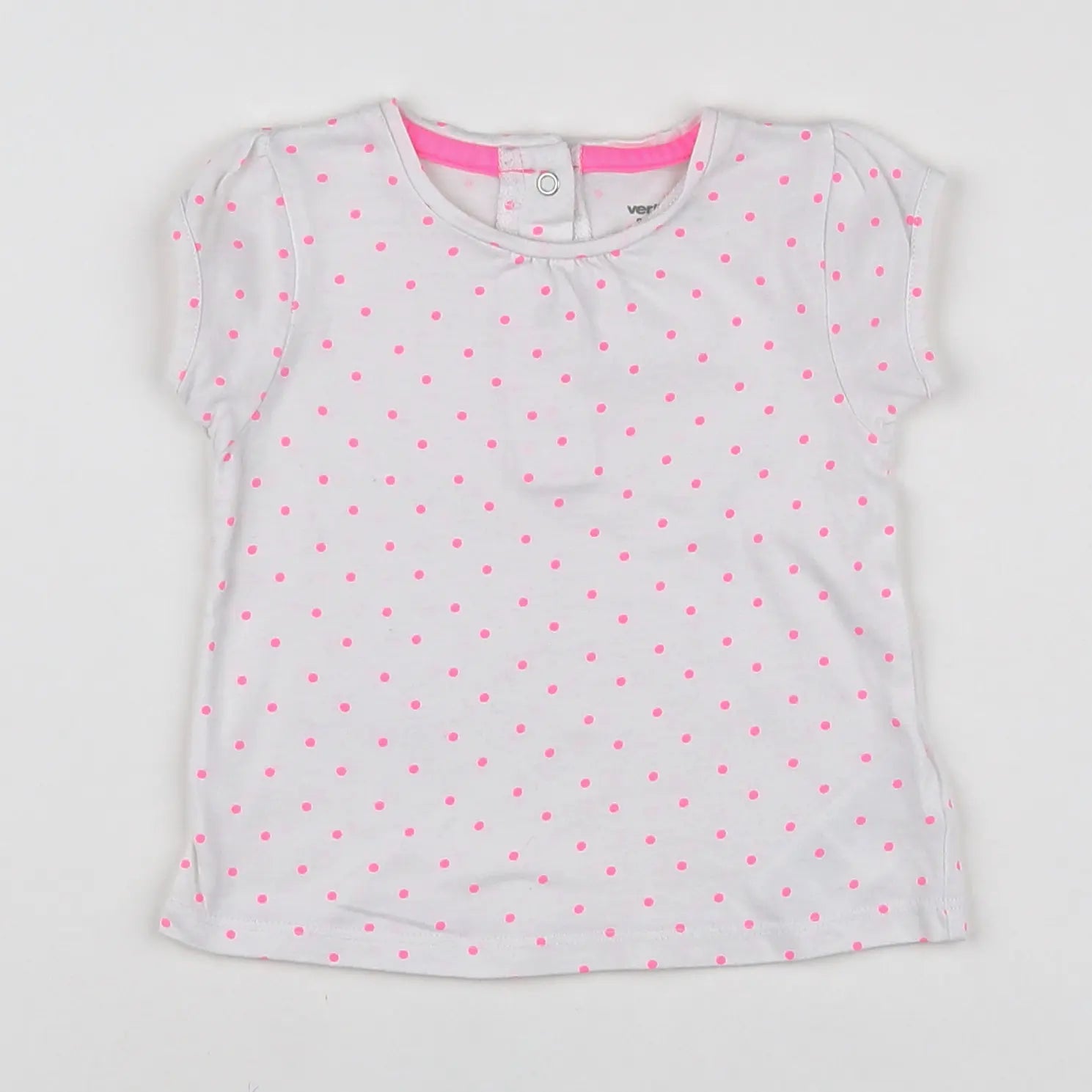 Vertbaudet - tee-shirt rose - 9 mois