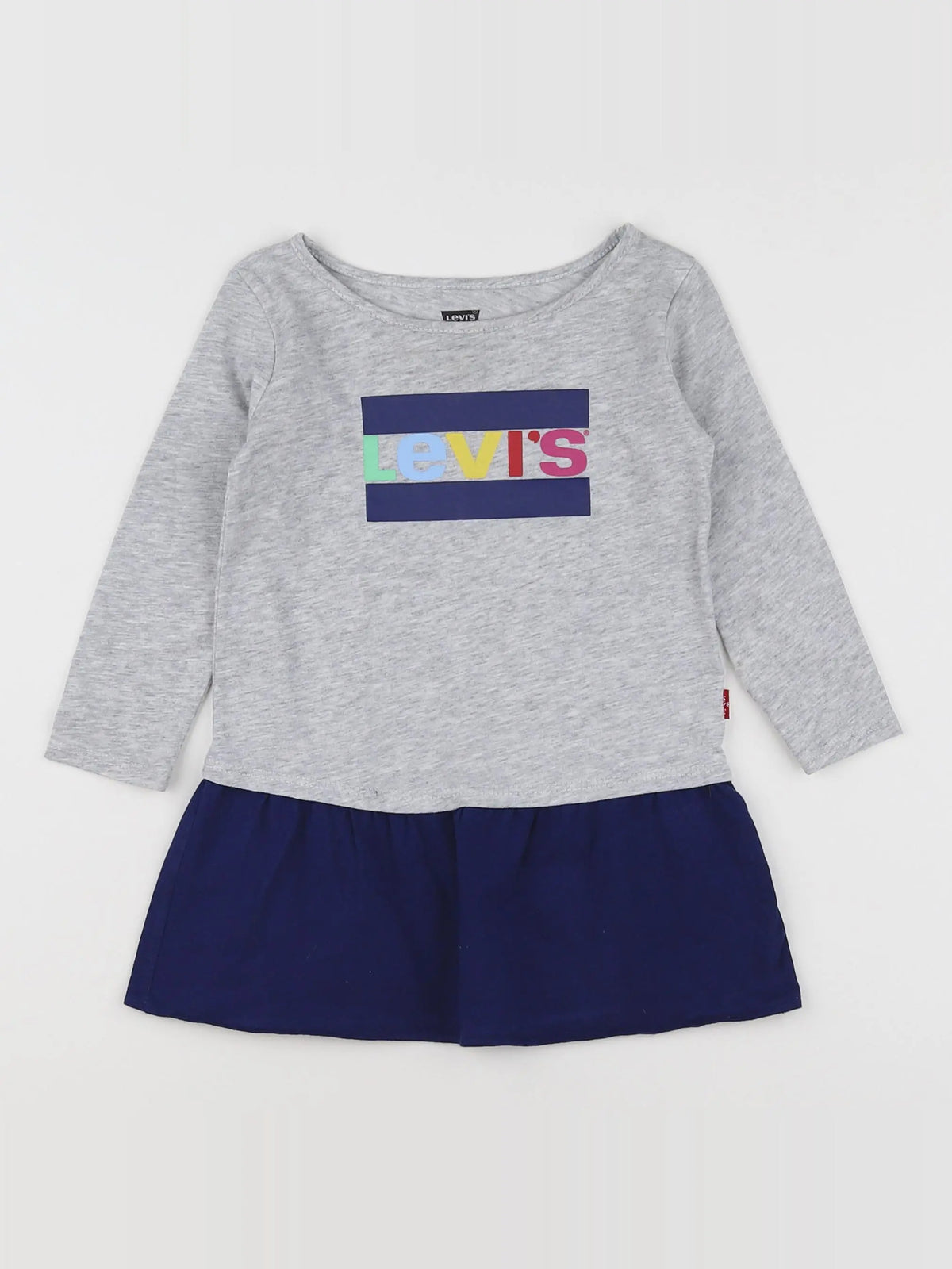 Levi's - robe bleu, gris - 18 mois