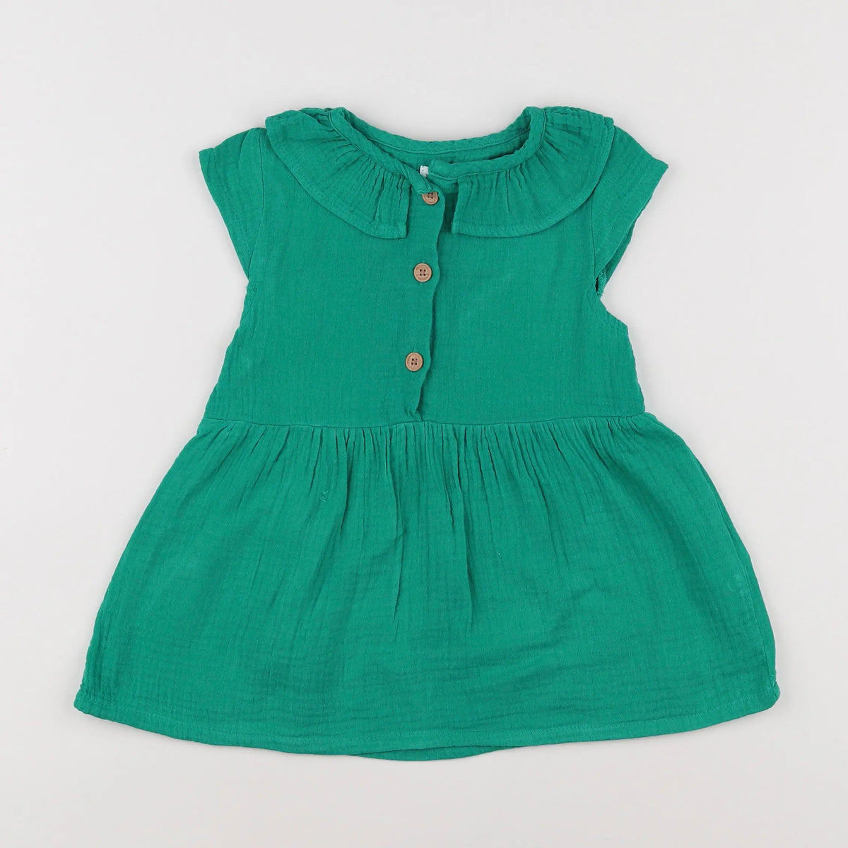 Vertbaudet - robe vert - 18 mois