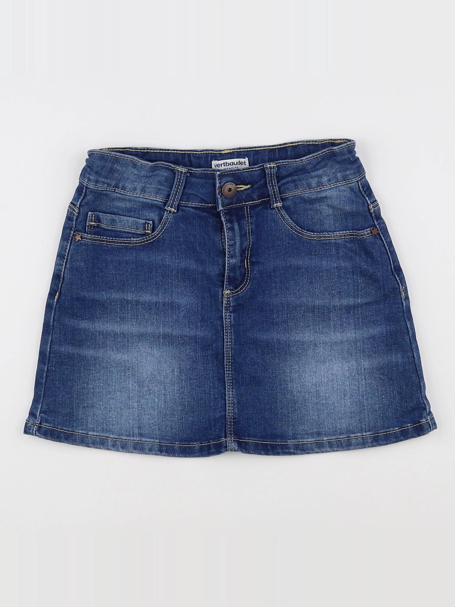 Vertbaudet - jupe bleu - 9 ans