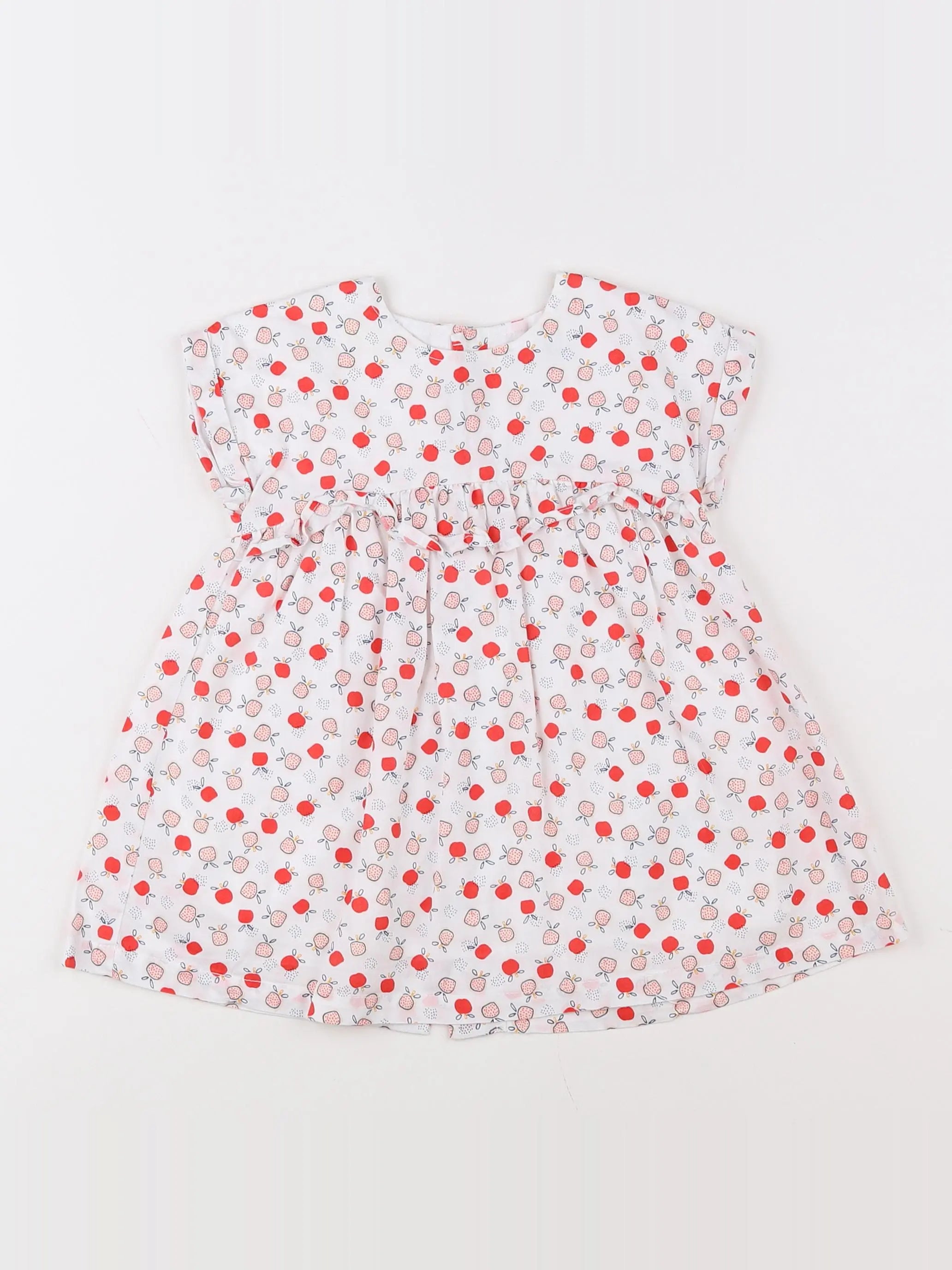 Vertbaudet - robe blanc - 9 mois