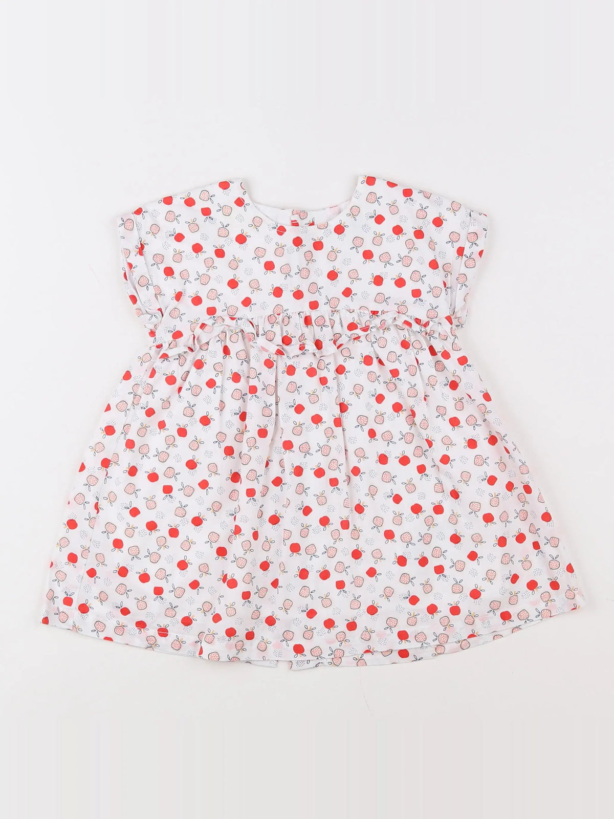 Vertbaudet - robe blanc - 9 mois
