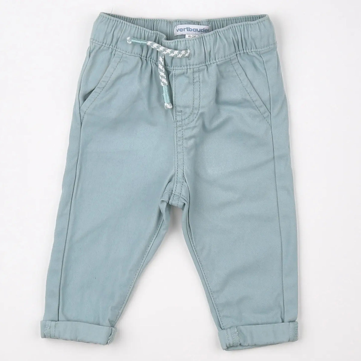 Vertbaudet - pantalon vert - 3 mois