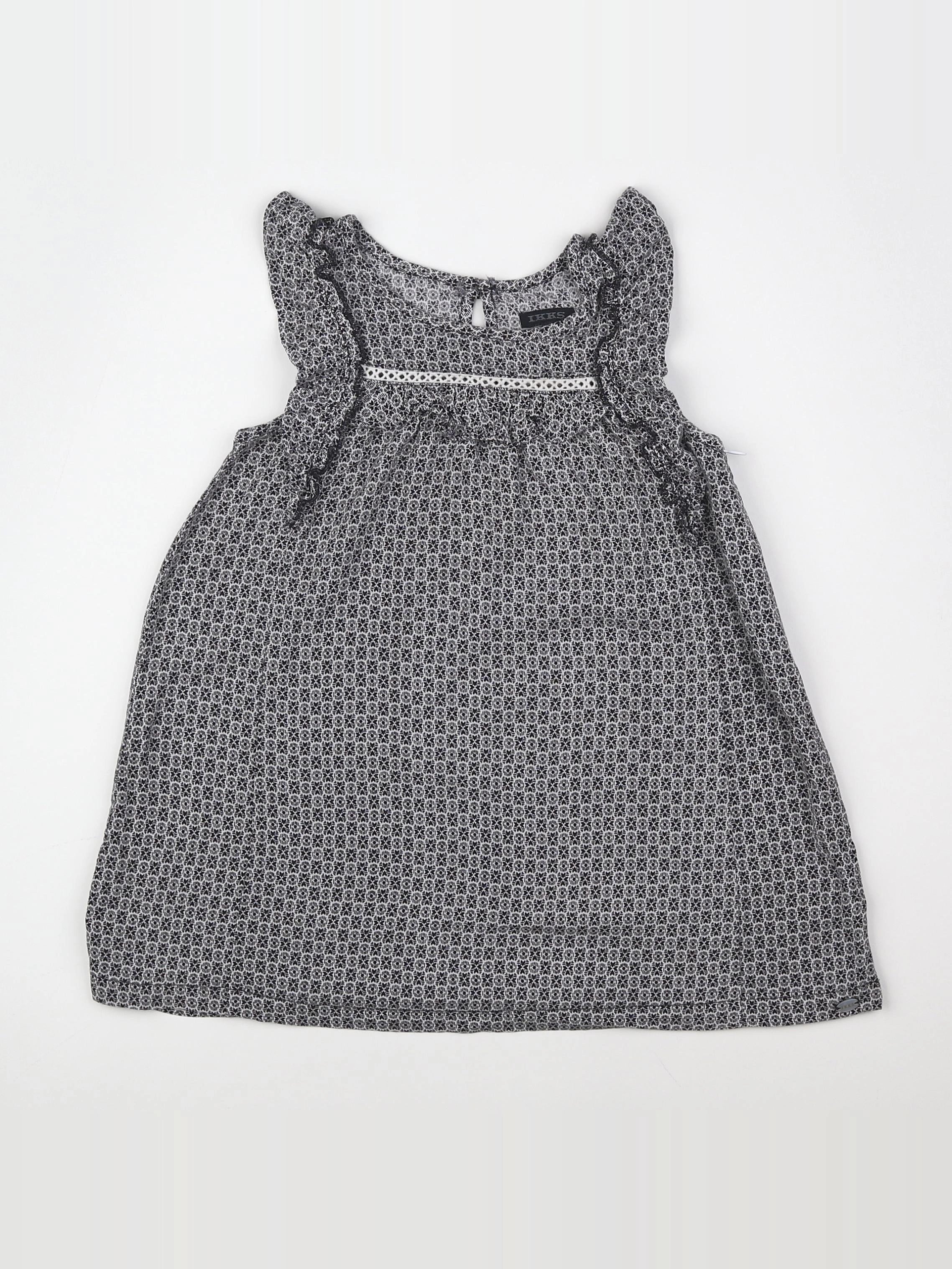 IKKS - blouse blanc, noir - 3 ans
