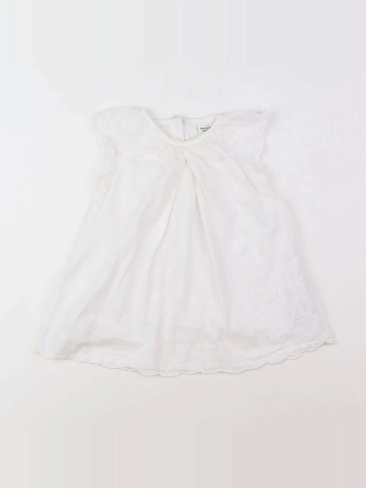 Tape à l'oeil - robe blanc - 12 mois