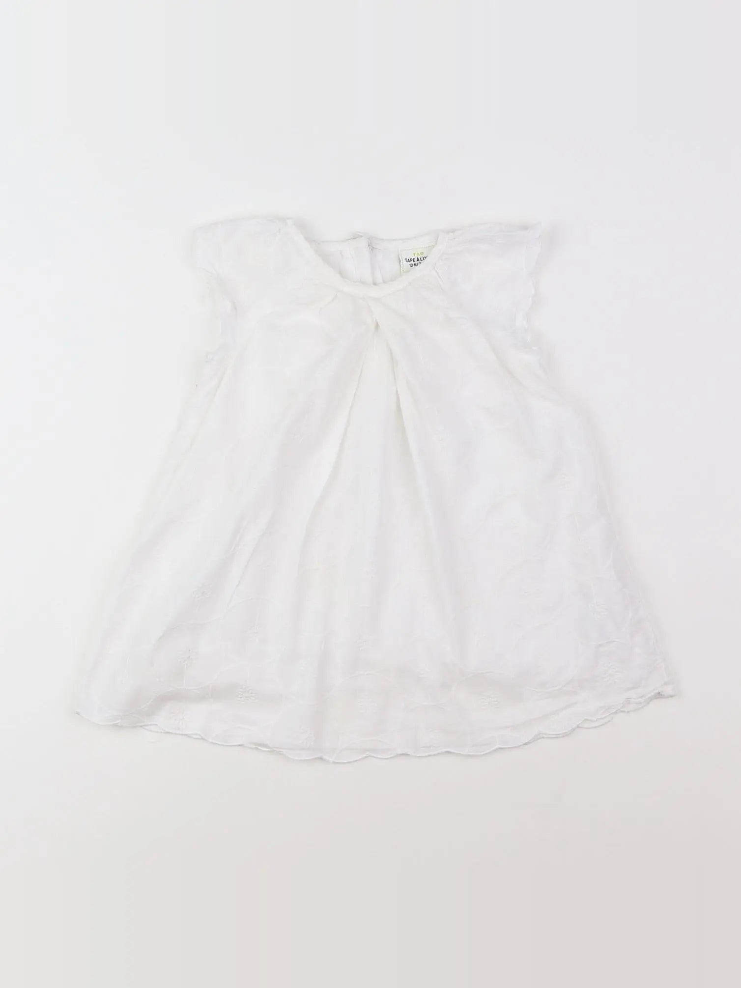 Tape à l'oeil - robe blanc - 12 mois