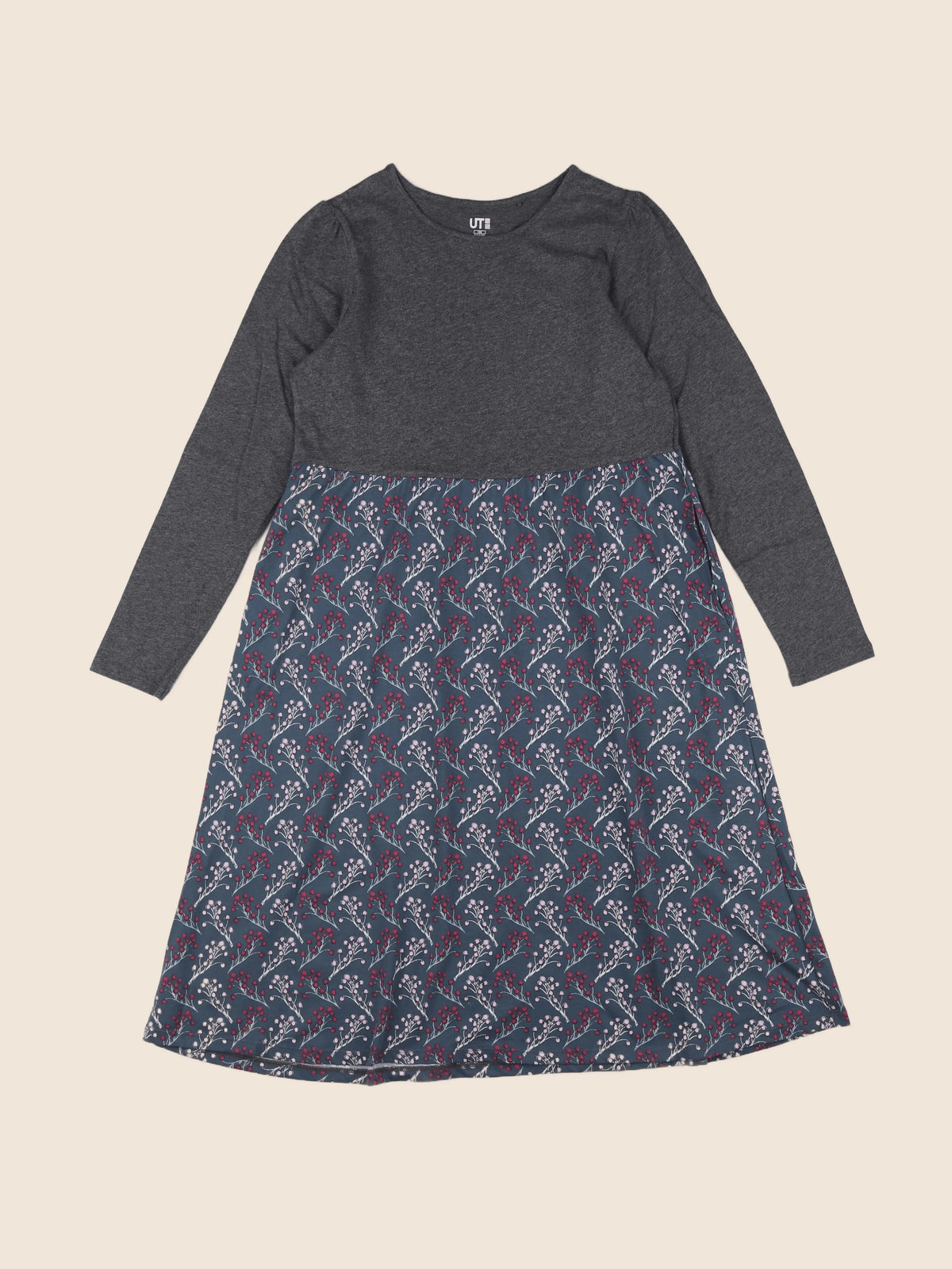 Uniqlo - robe gris - 12/13 ans