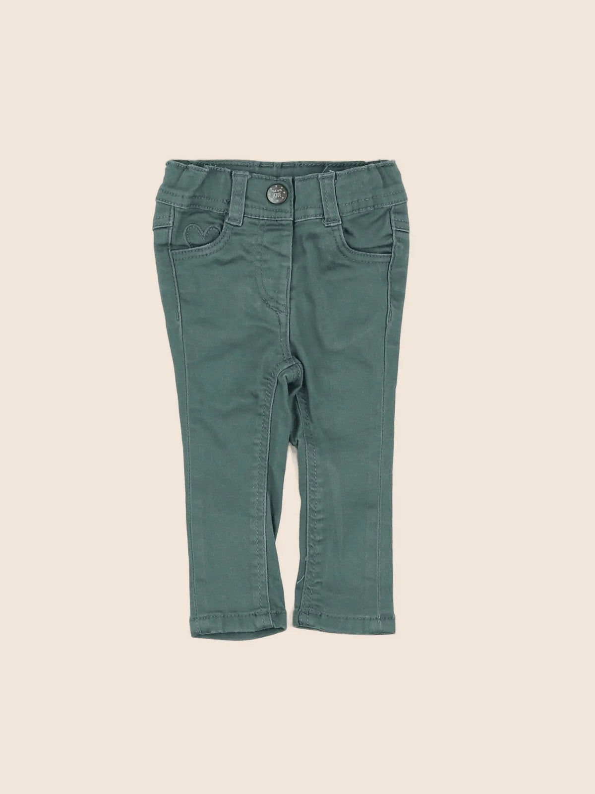 Tape à l'oeil - pantalon vert - 3 mois