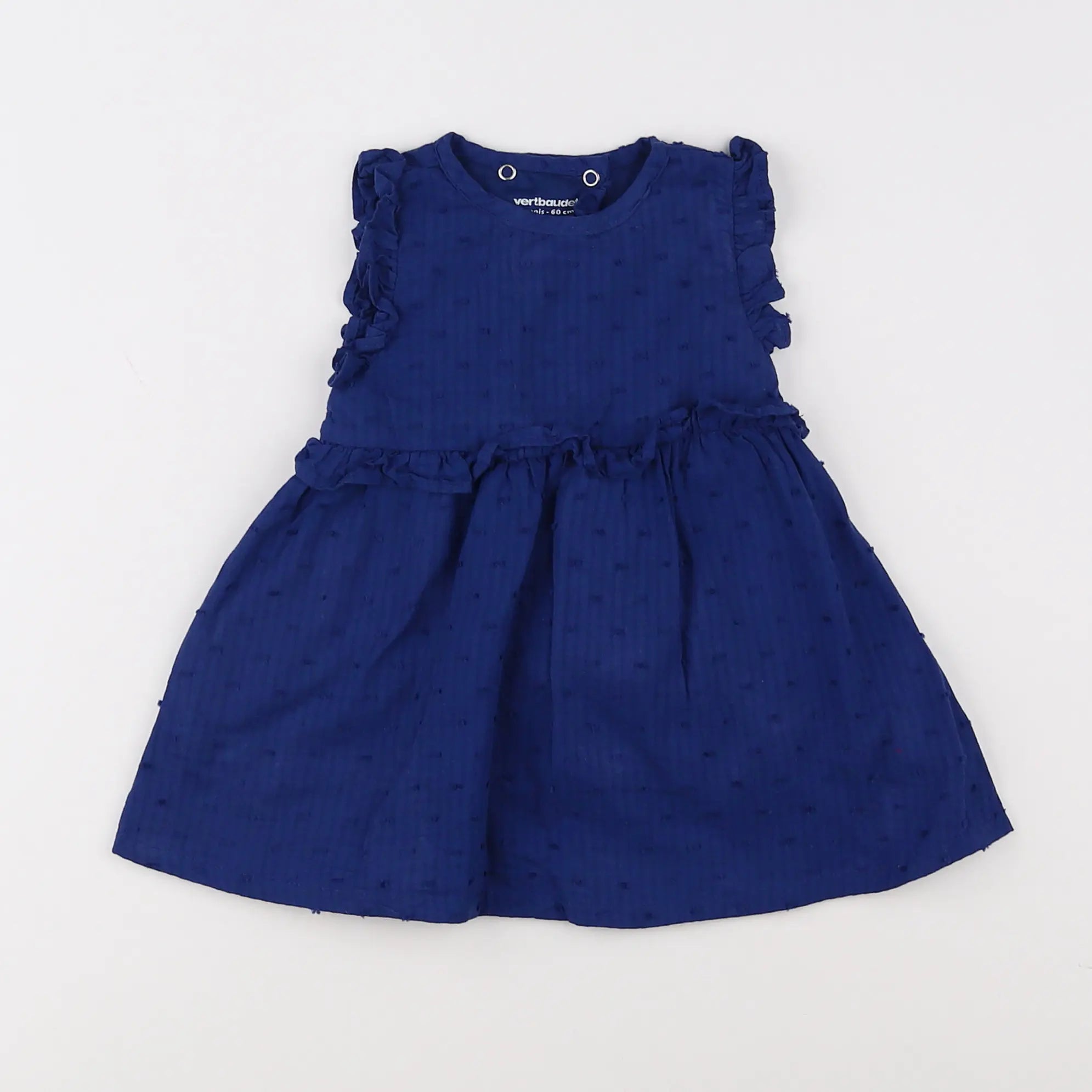 Vertbaudet - robe bleu - 3 mois