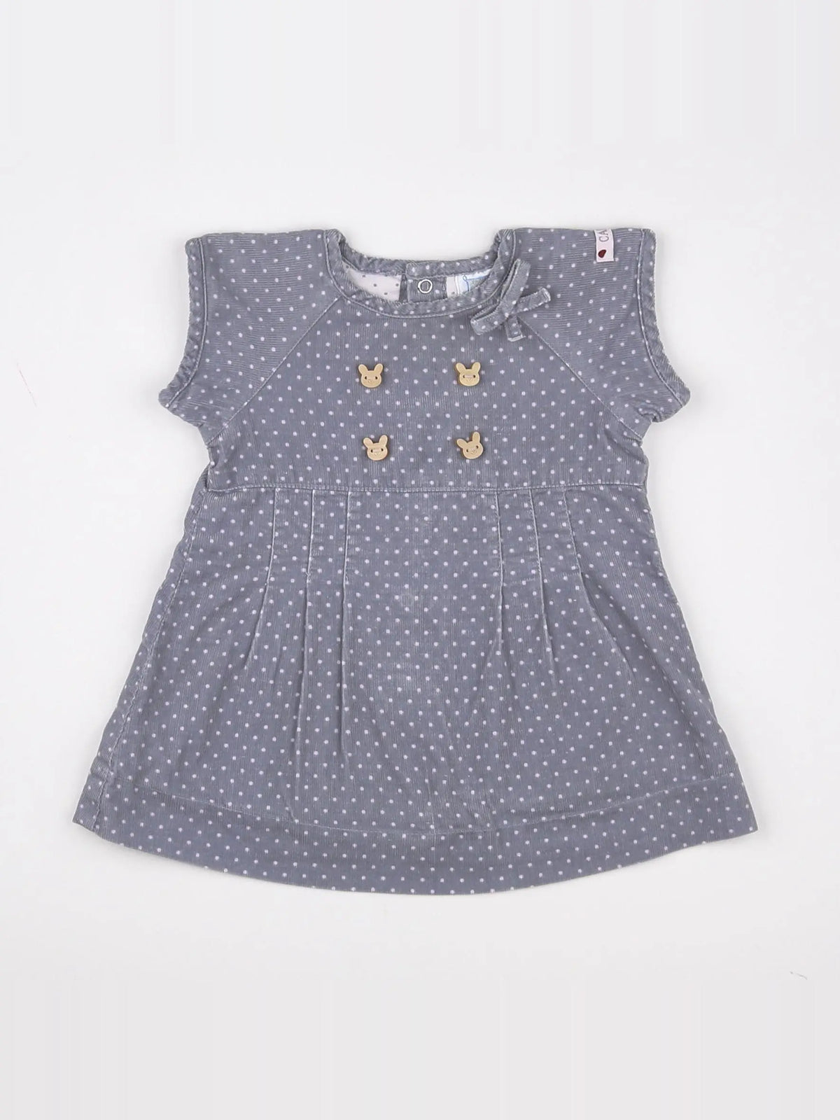 Cadet Rousselle - robe gris - 3 mois