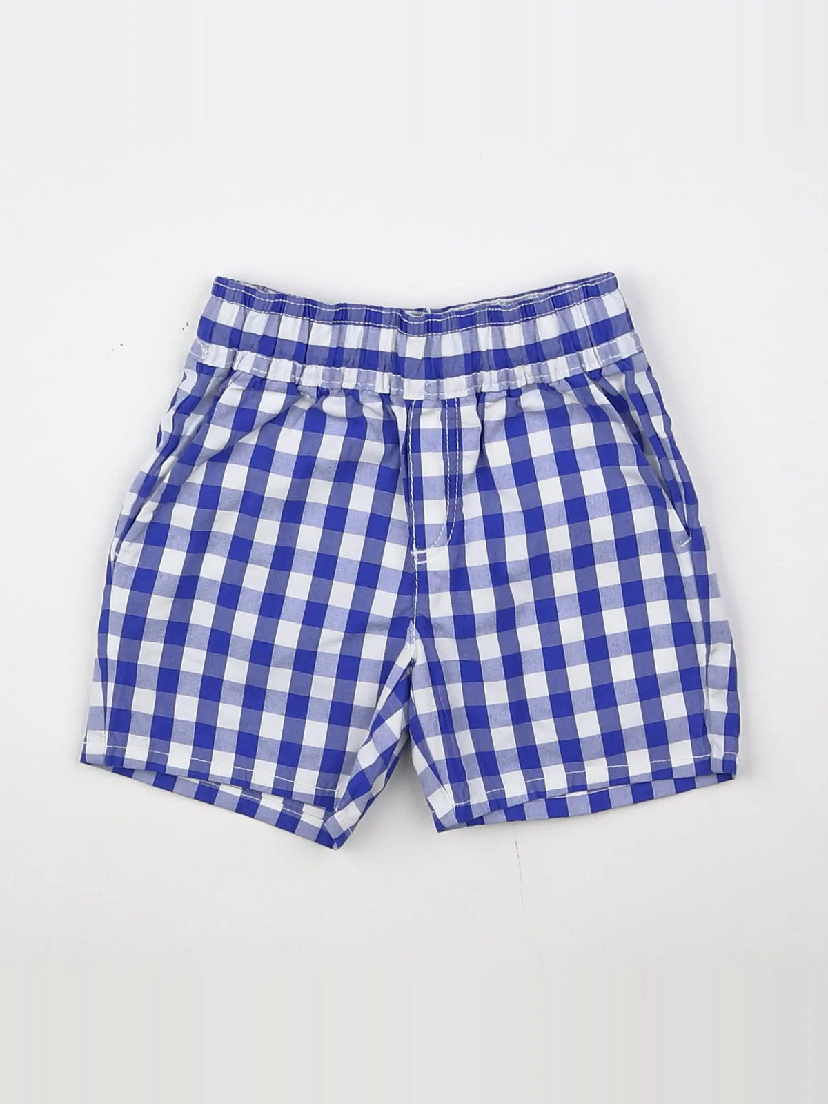 Jacadi - short bleu, blanc - 6 mois