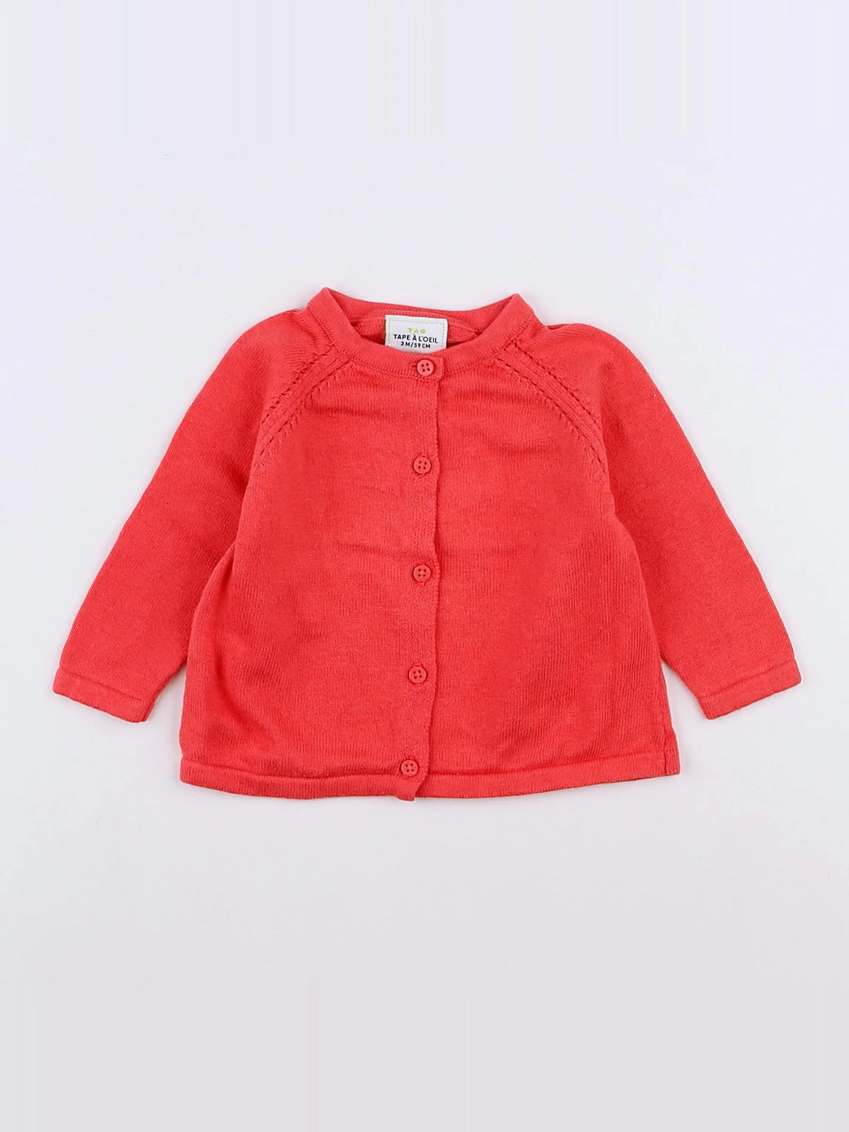 Tape à l'oeil - gilet rose - 3 mois