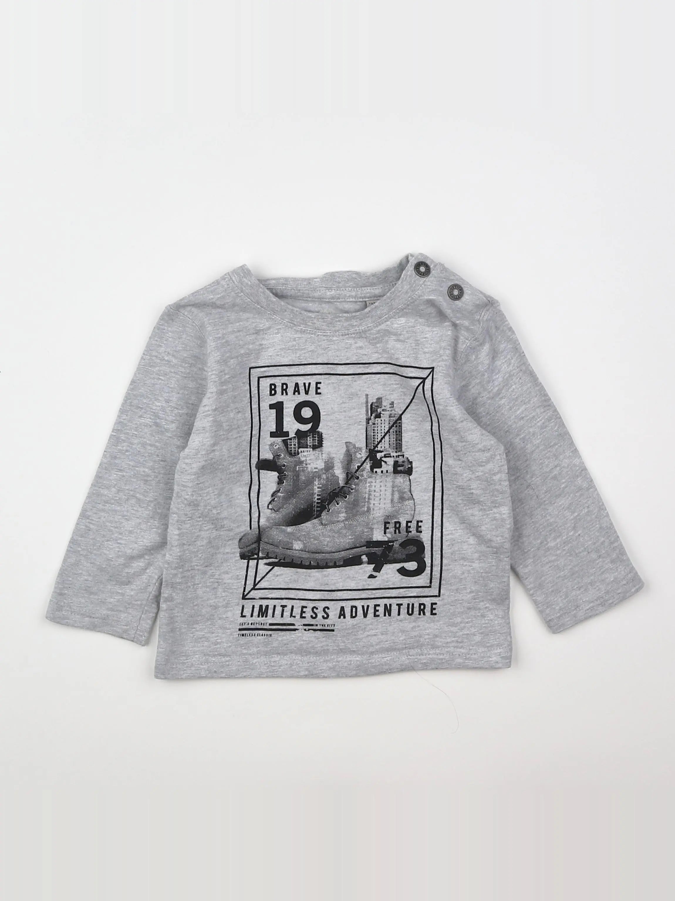 Timberland - tee-shirt gris - 12 mois