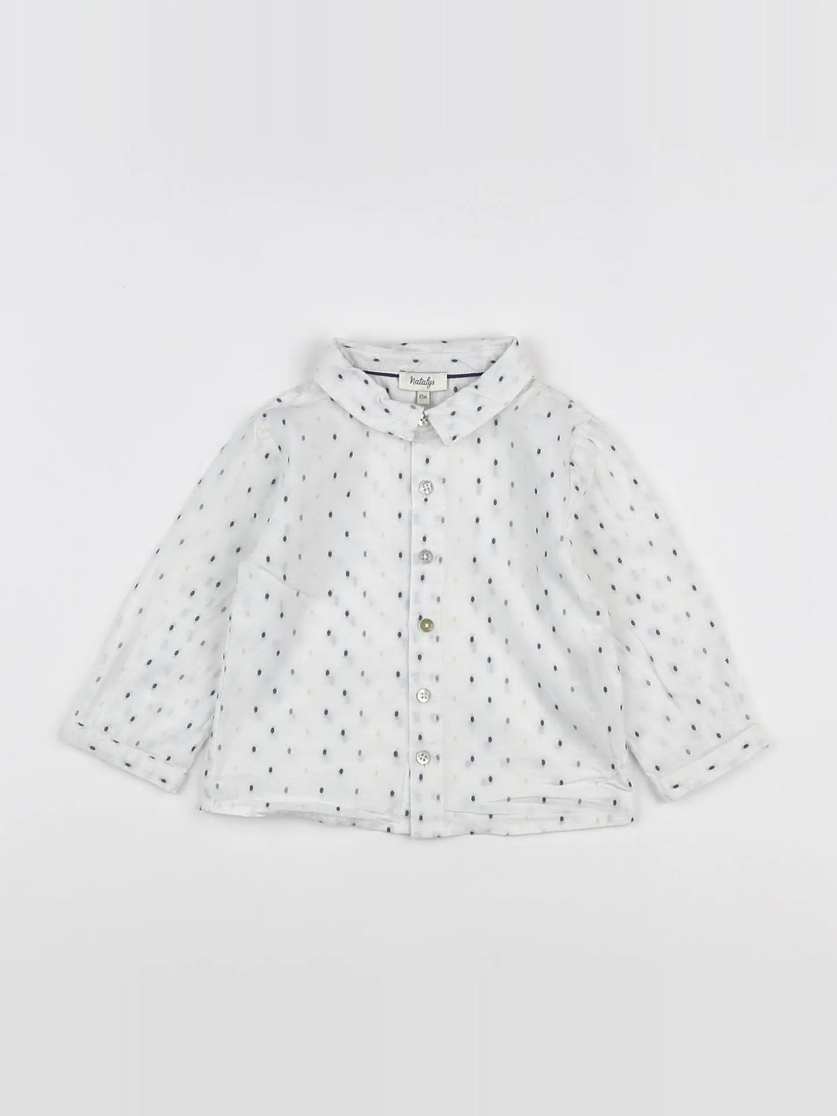 Natalys - chemise blanc - 12 mois