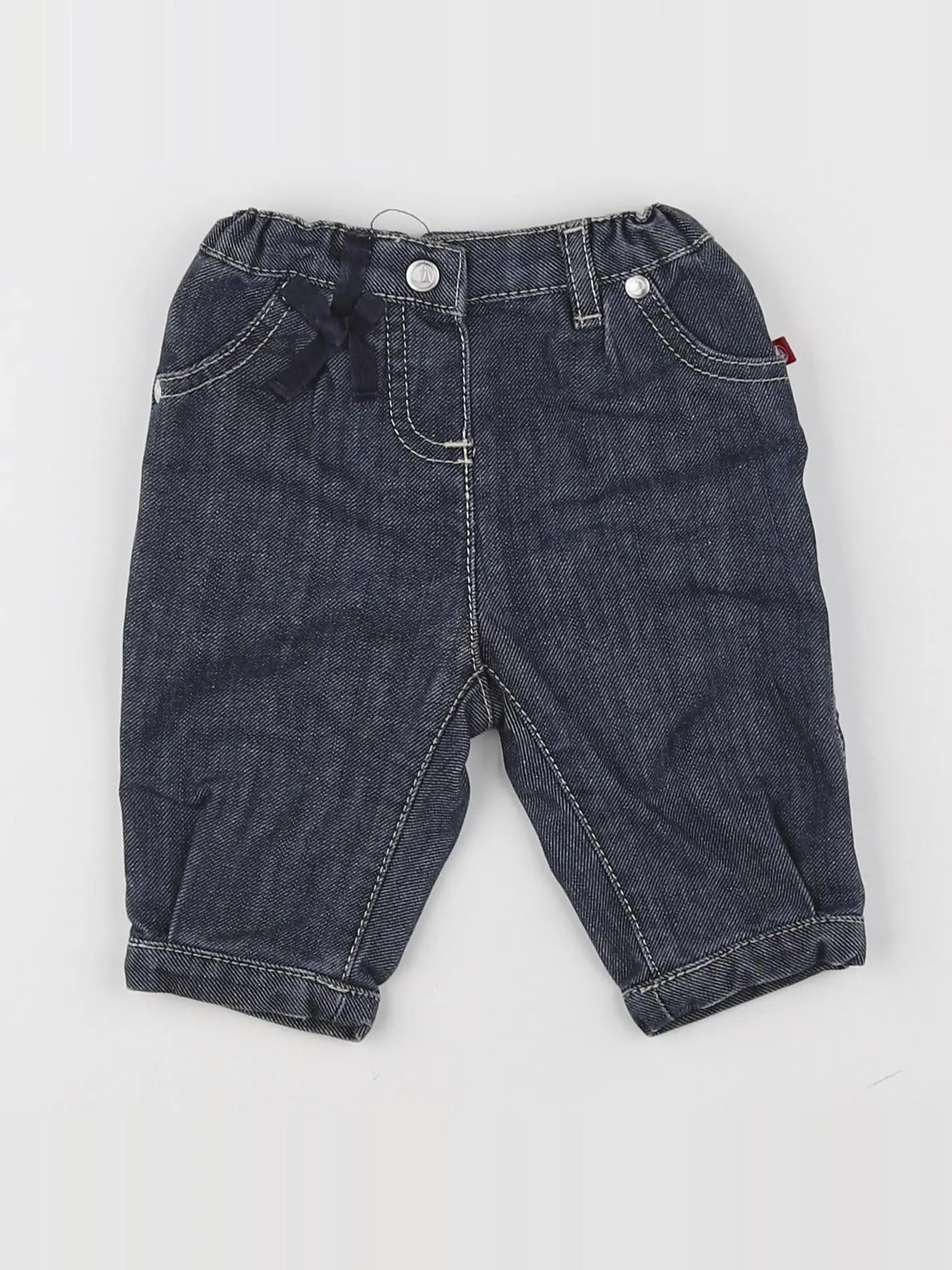 Petit Bateau - jean bleu - 3 mois
