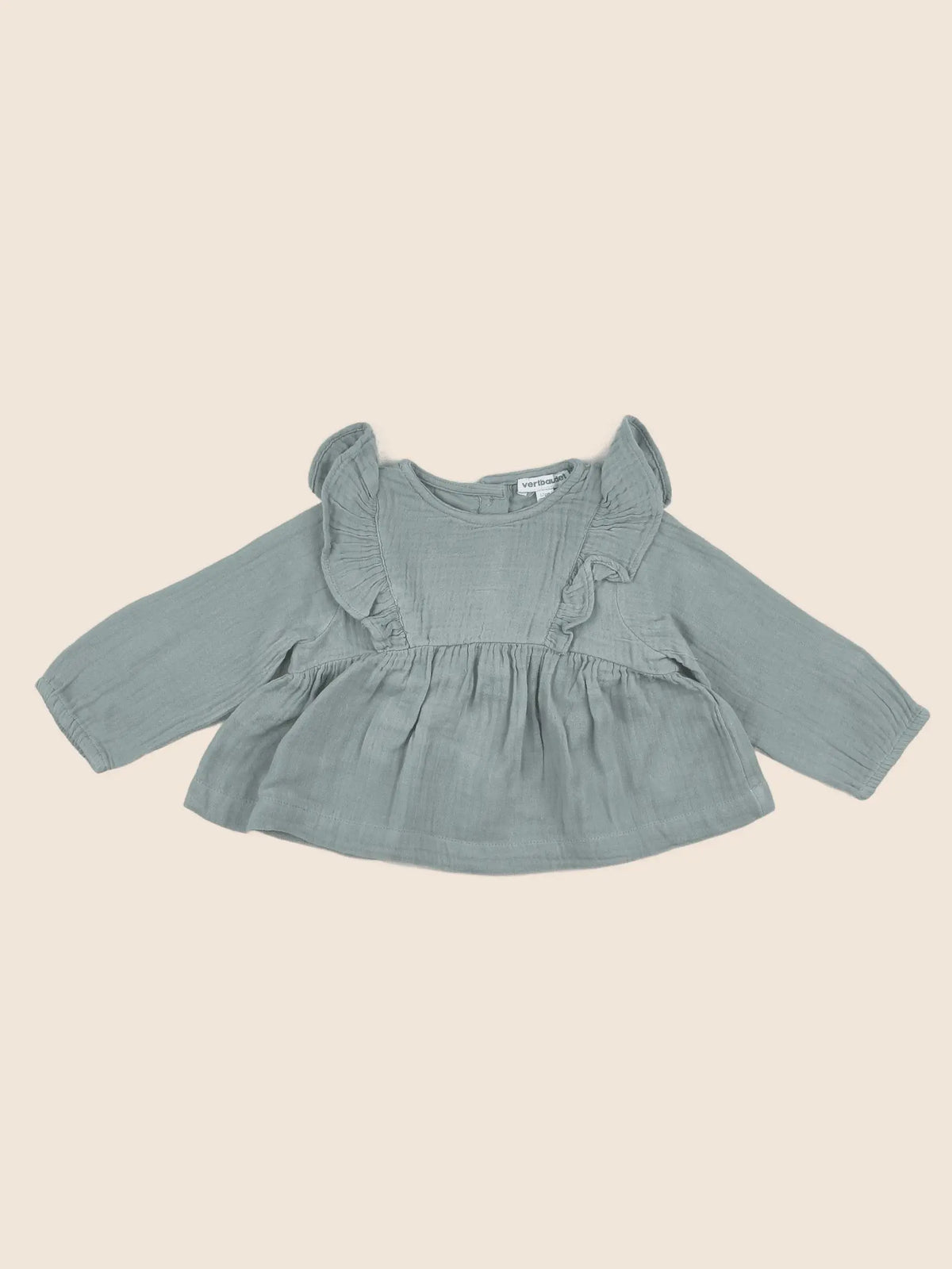 Vertbaudet - blouse vert - 6 mois