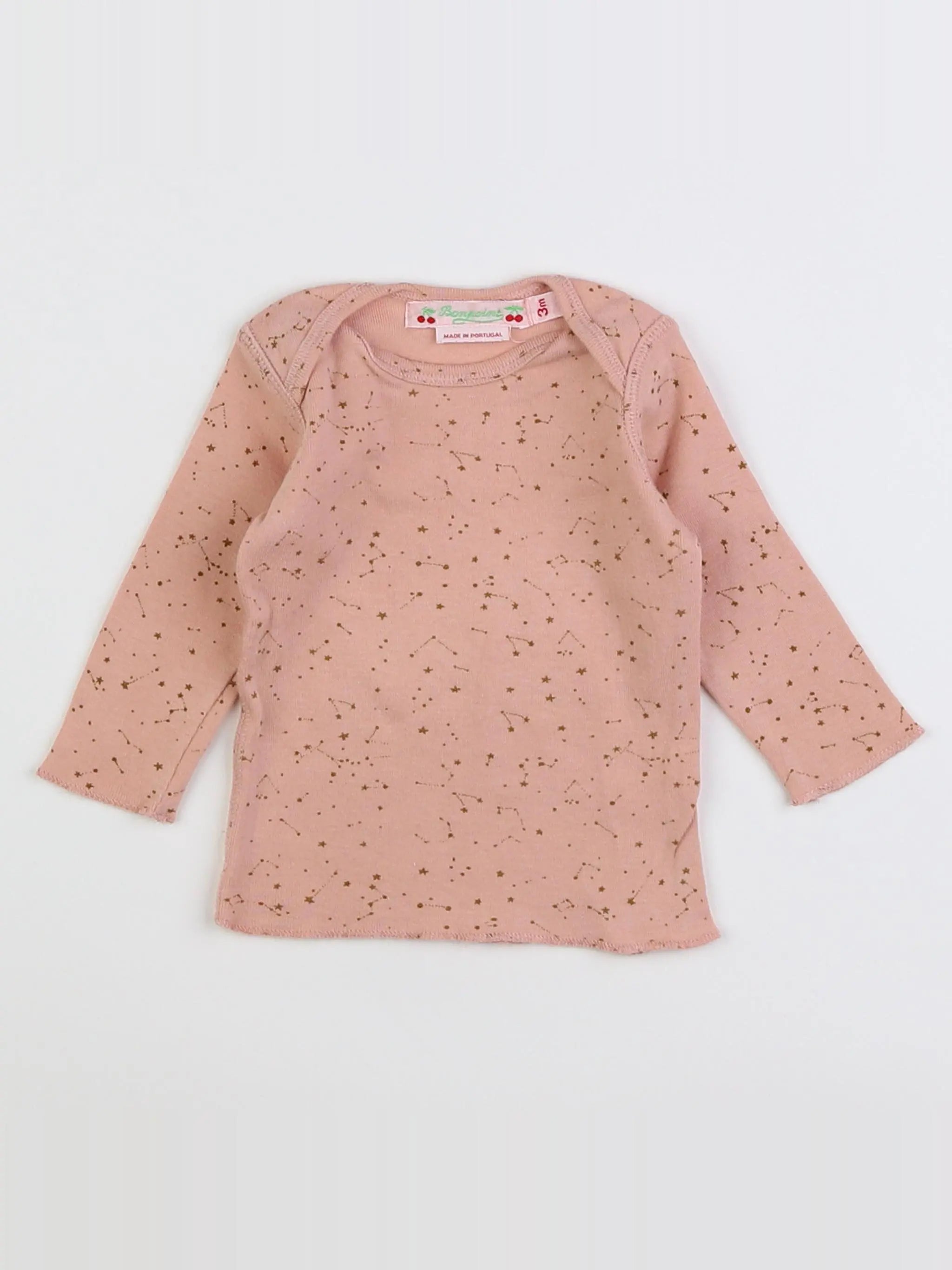 Bonpoint - maillot de corps rose - 3 mois