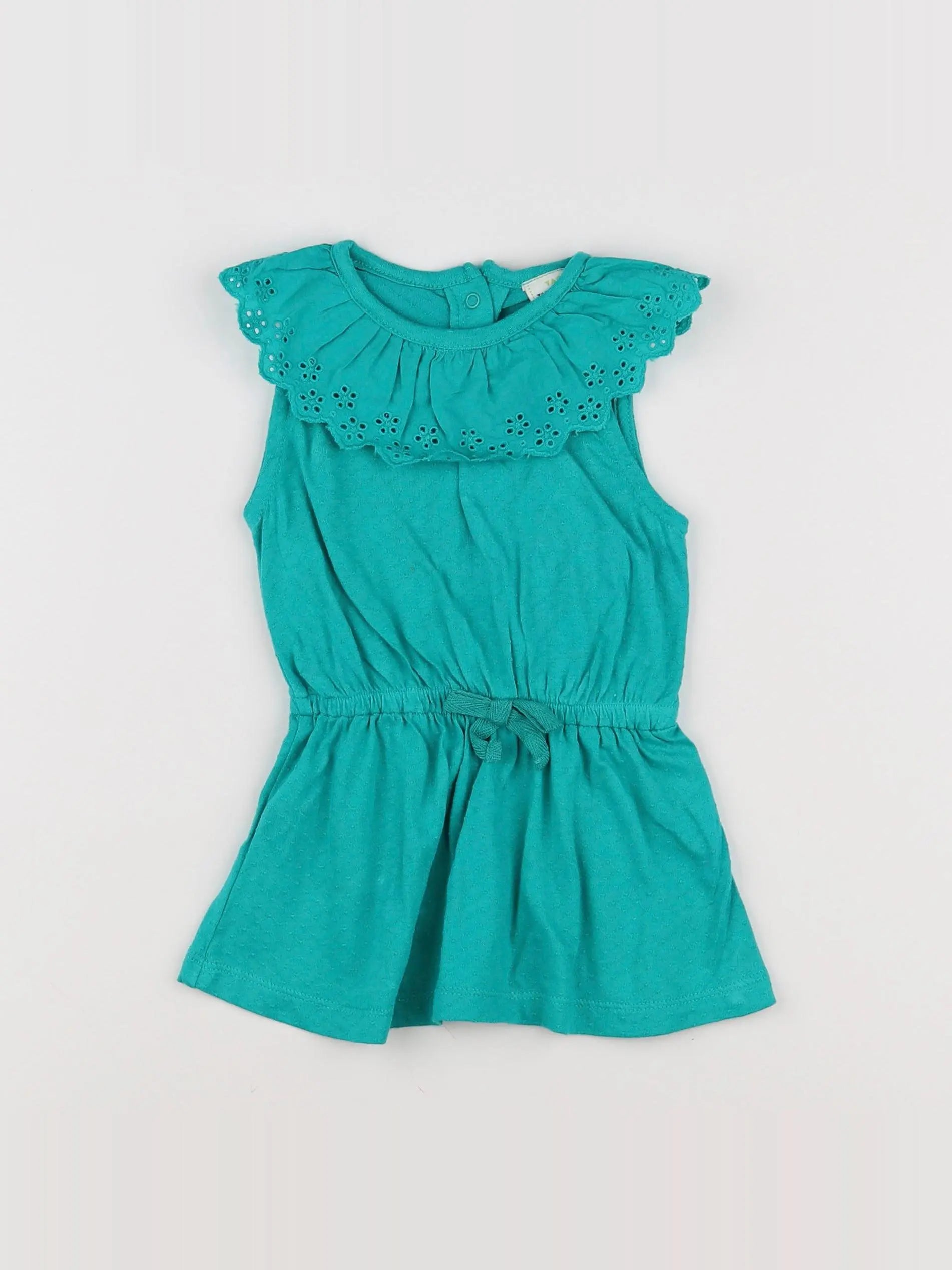 Tape à l'oeil - robe vert - 9 mois