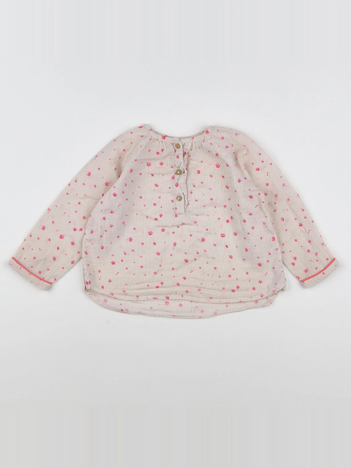 Zara - blouse rose - 9/12 mois