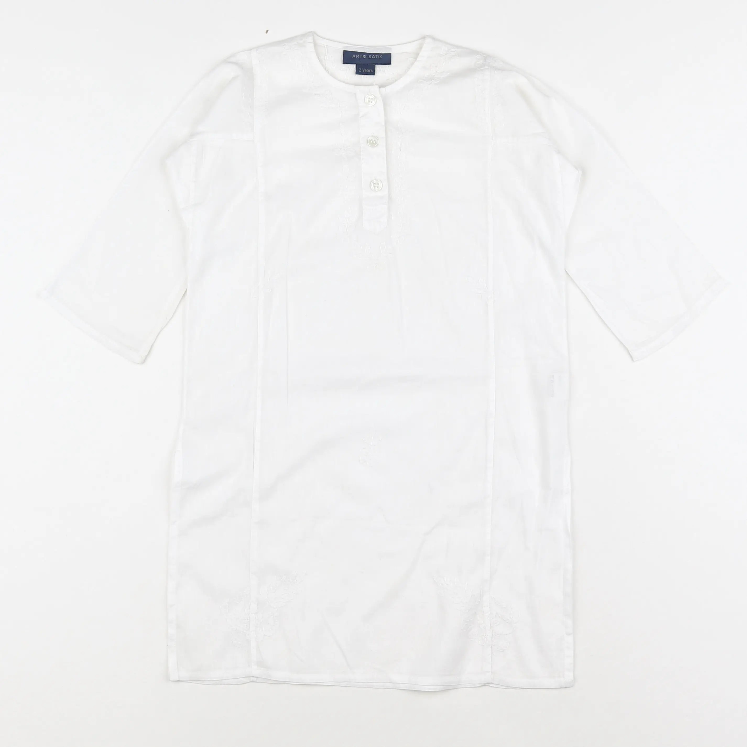 Antik Batik - robe blanc - 2 ans