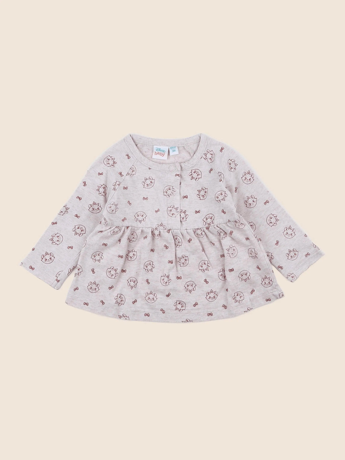 Vertbaudet - tee-shirt beige - 3 mois