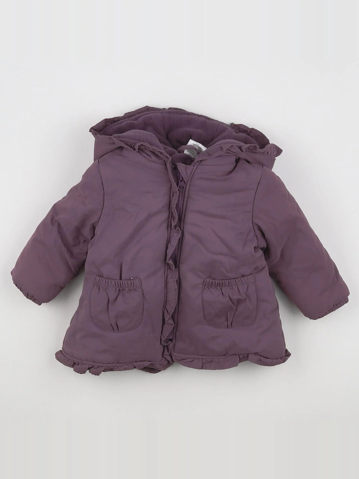 La Redoute - manteau violet - 3 mois