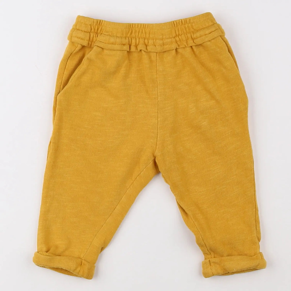 Vertbaudet - pantalon jaune - 9 mois