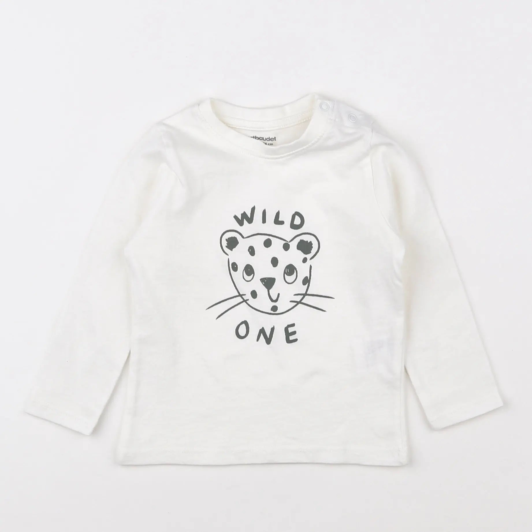 Vertbaudet - tee-shirt blanc - 12 mois