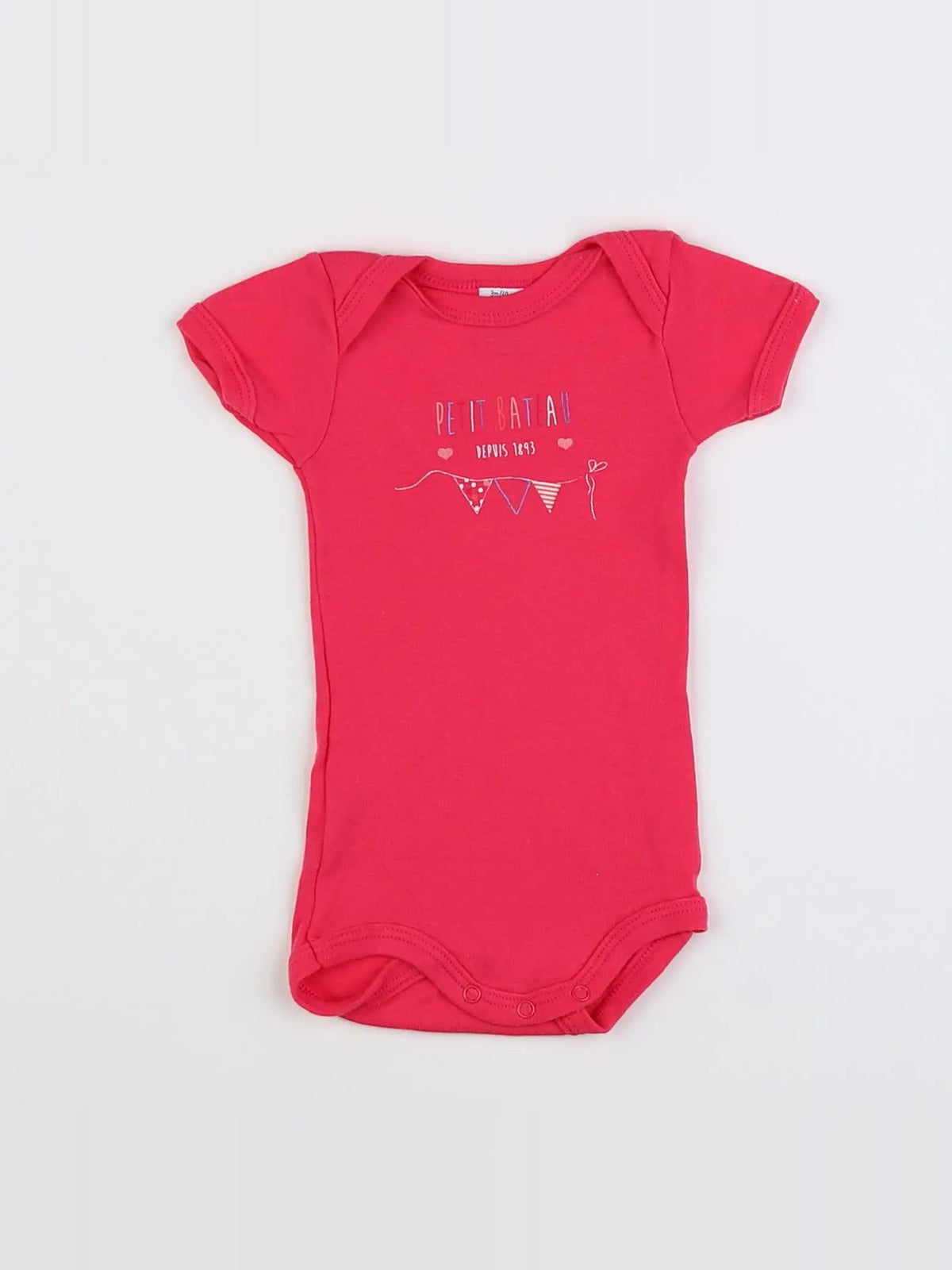 Petit Bateau - body rose - 3 mois