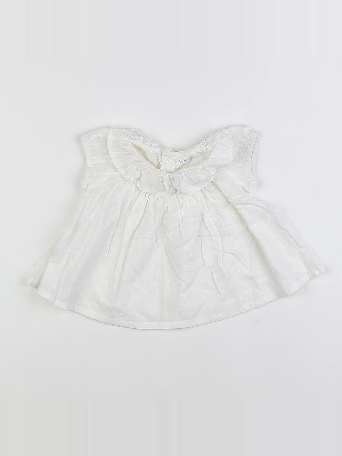 Boutchou - blouse blanc - 6 mois
