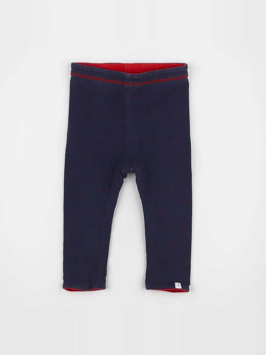 IKKS - legging réversible bleu, rouge - 3/6 mois