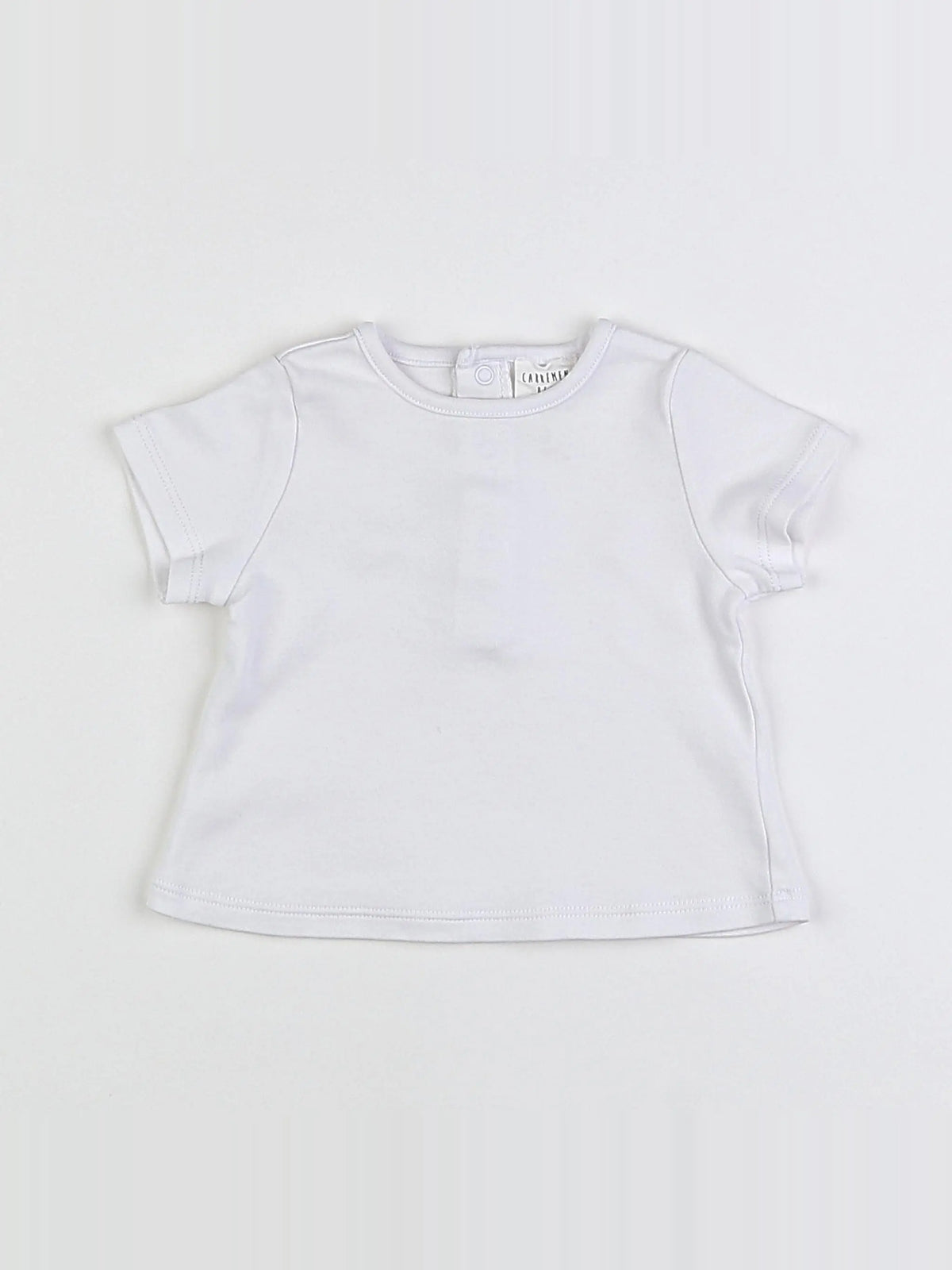 Carrément Beau - tee-shirt blanc - 3 mois