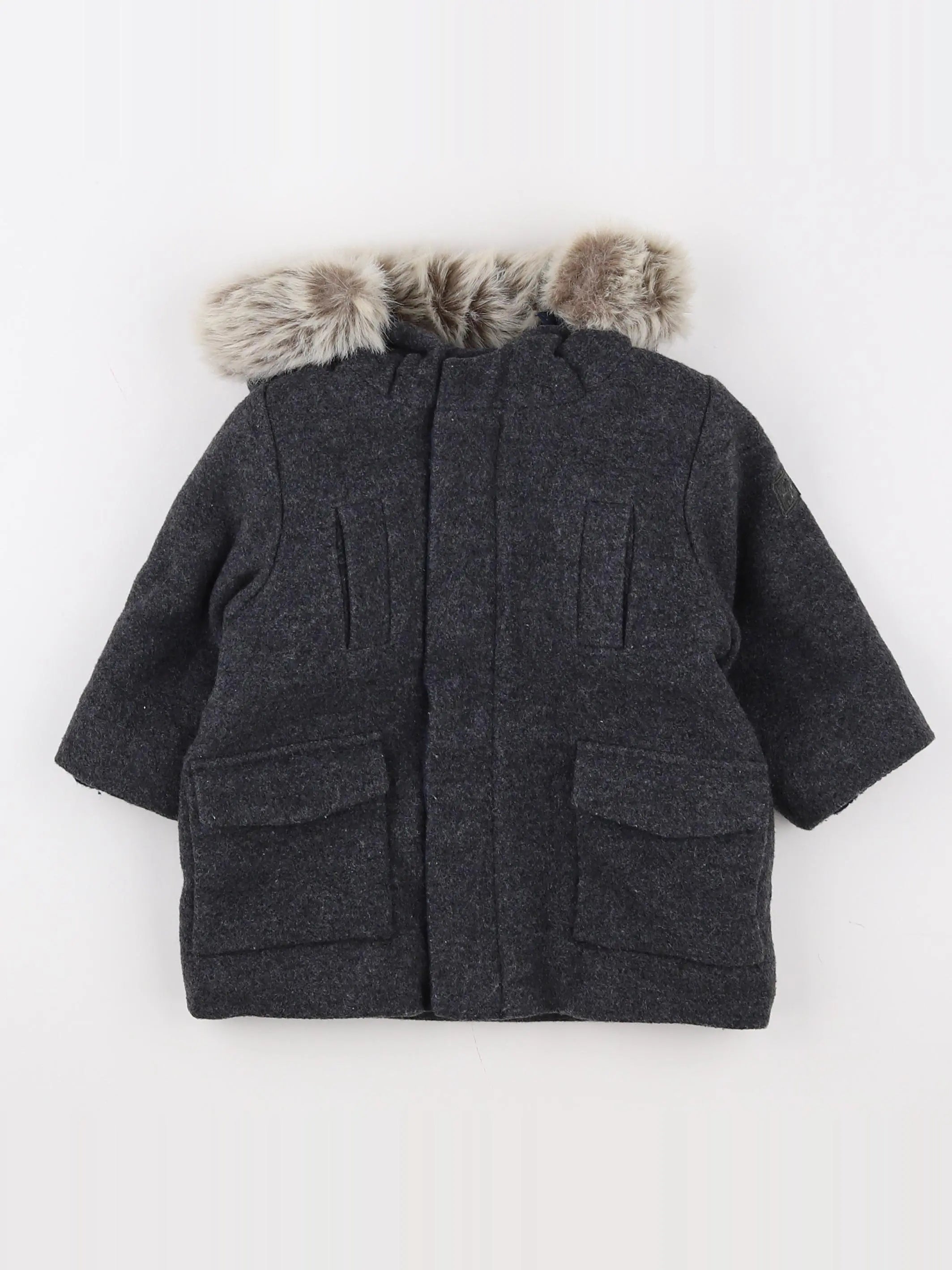 Jacadi - manteau gris - 12 mois