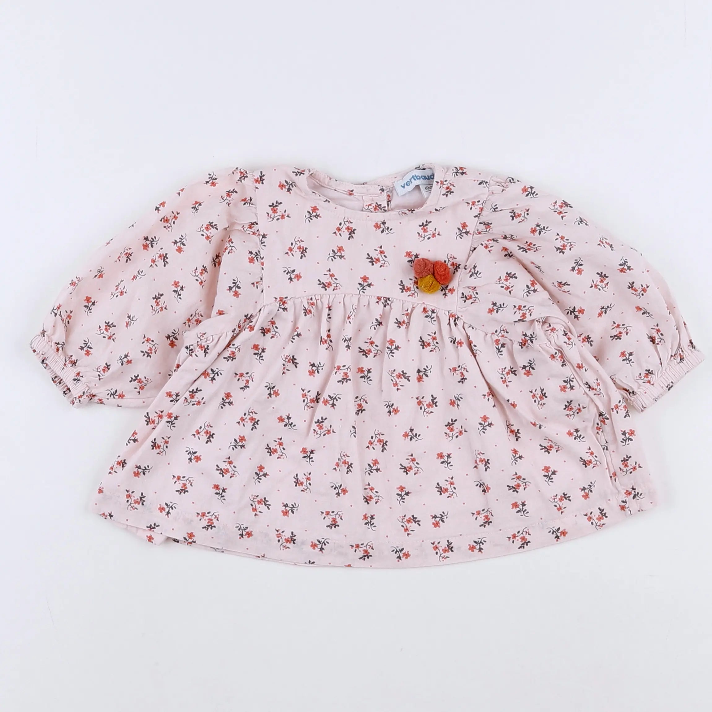 Vertbaudet - blouse rose - 3 mois