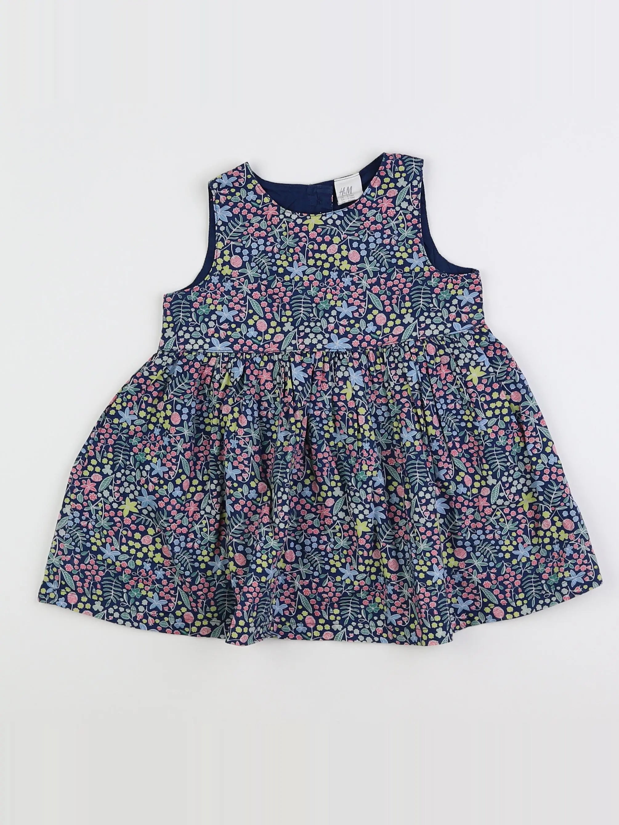 H&M - robe multicolore - 9/12 mois