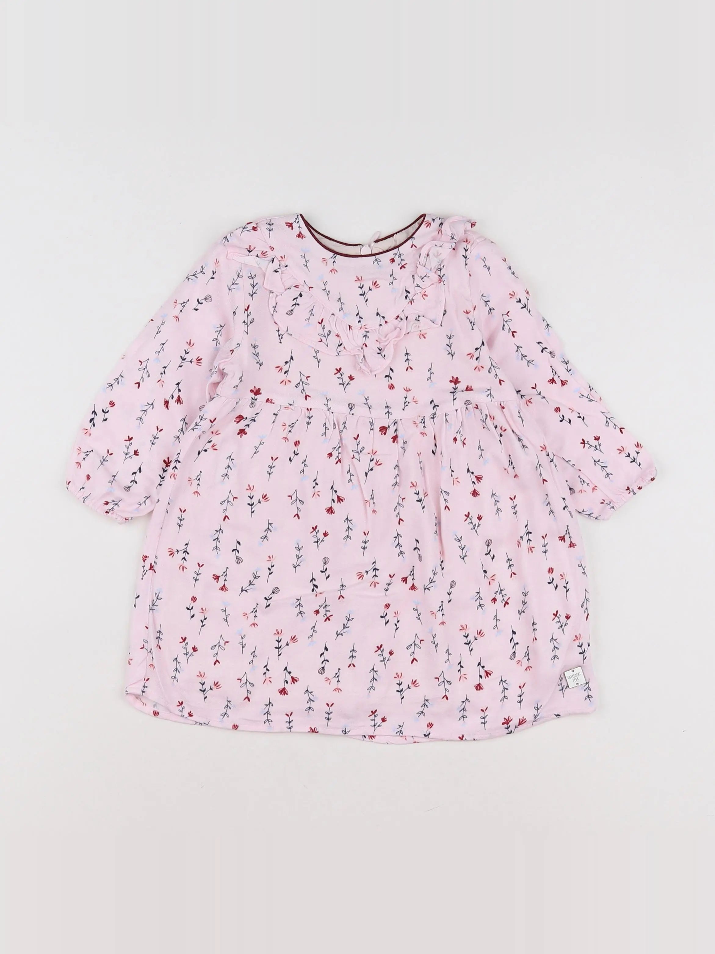 Carrément Beau - robe rose - 12 mois