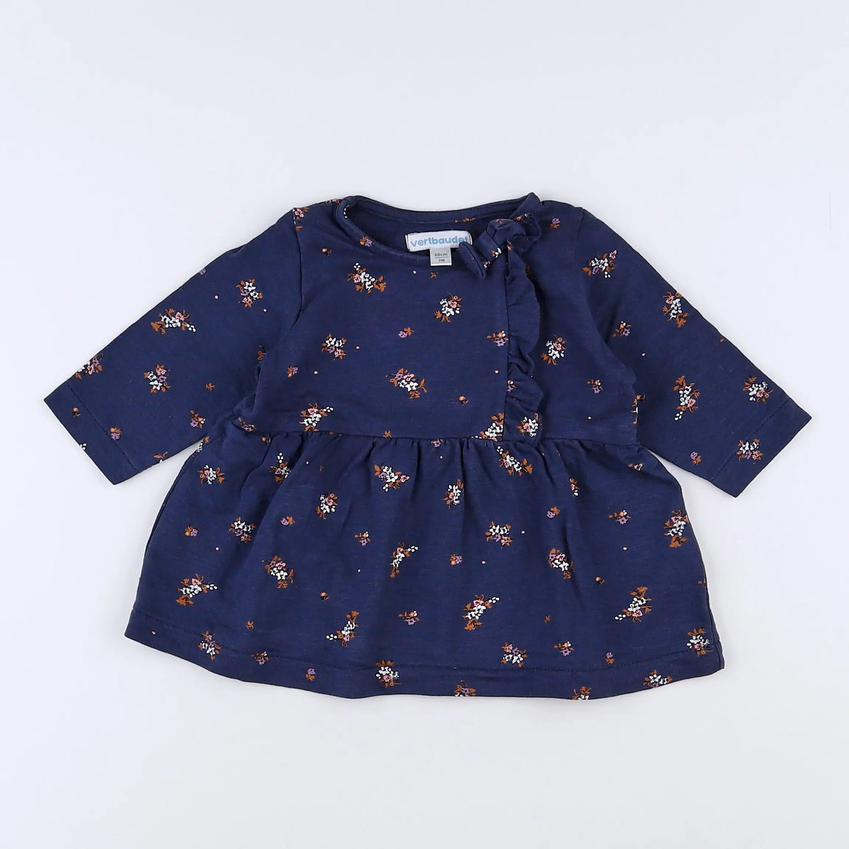 Vertbaudet - robe gris - 3 mois