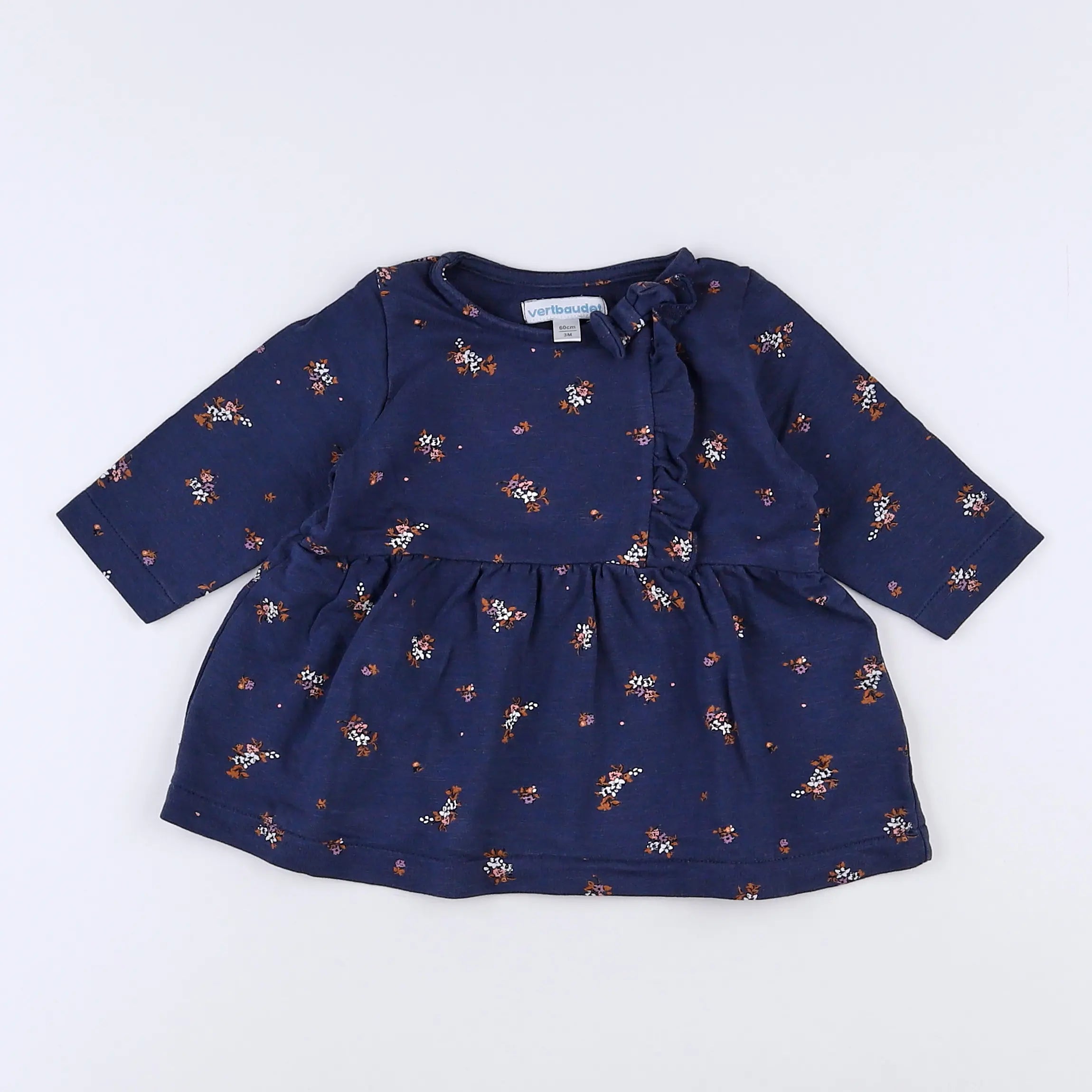 Vertbaudet - robe gris - 3 mois