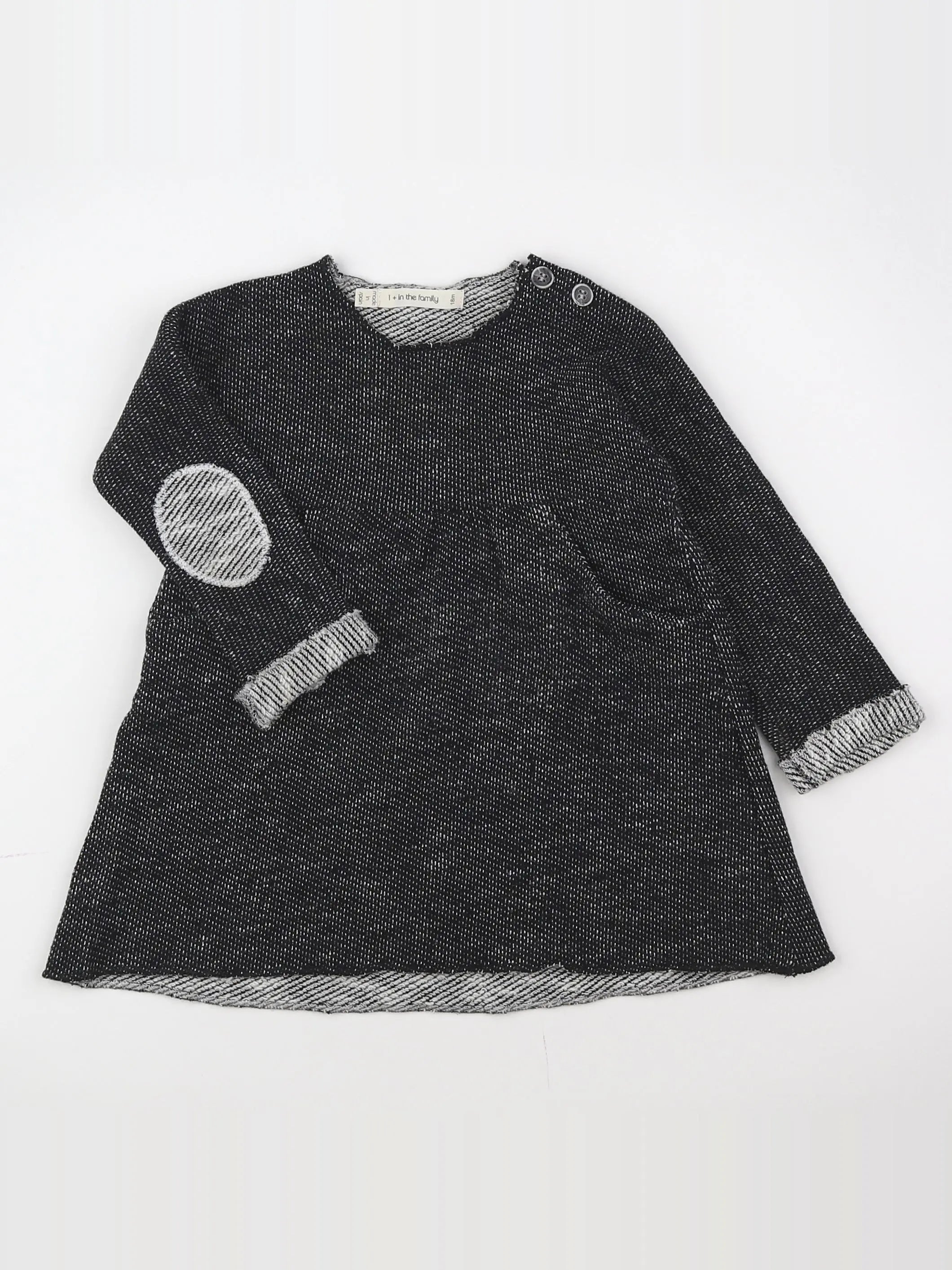 1+ In the family - robe noir - 18 mois