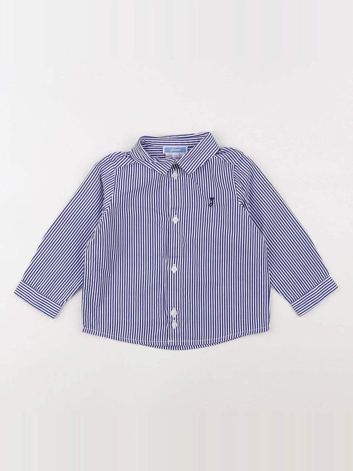 Jacadi - chemise bleu, blanc - 12 mois