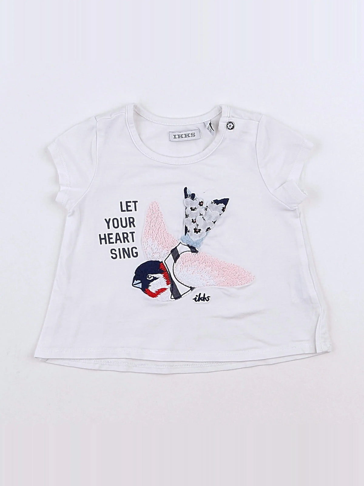 IKKS - tee-shirt blanc - 6 mois